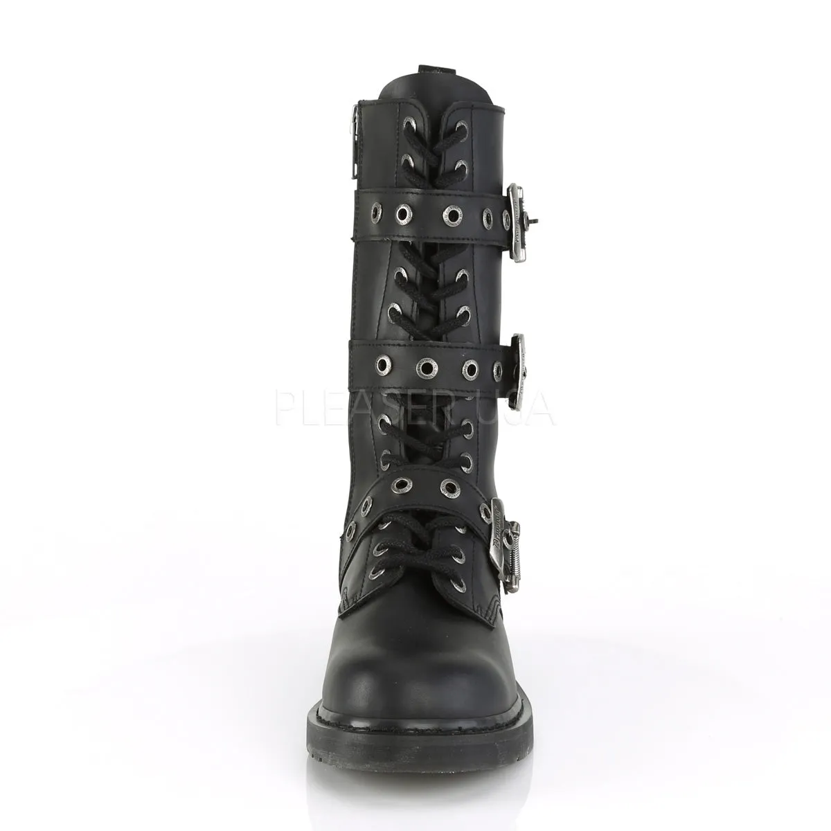 1 Inch Heel BOLT-330 Black Vegan Leather