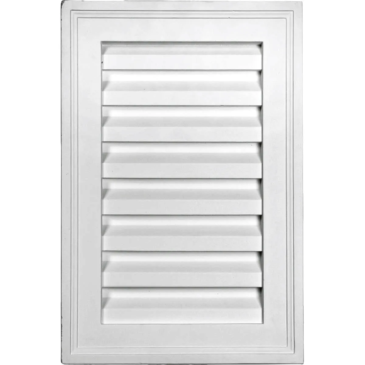 12'W x 16'H Rectangle Urethane Gable Vent Louver, Non-Functional