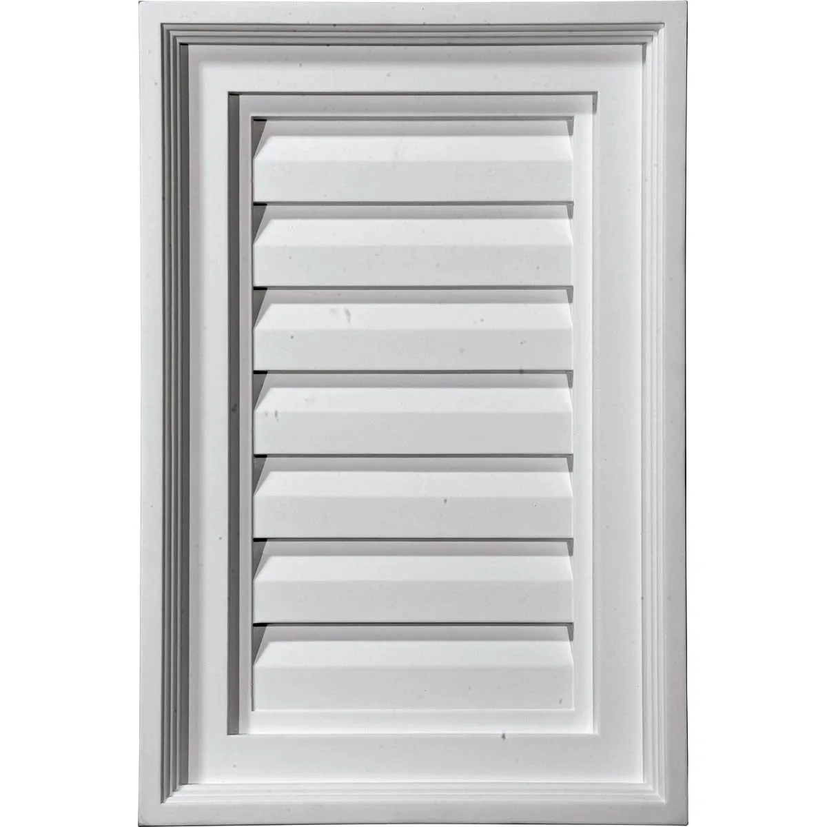 12'W x 29'H Rectangle Urethane Gable Vent Louver, Functional