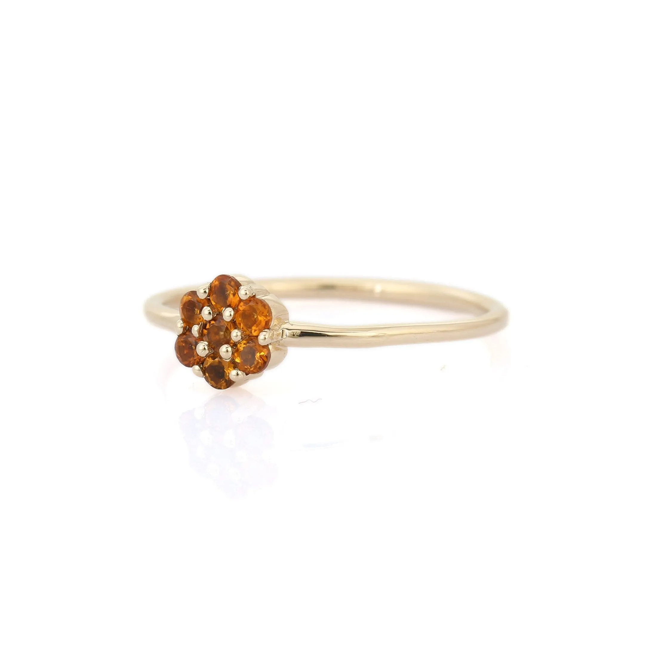 14K Gold Citrine Ring