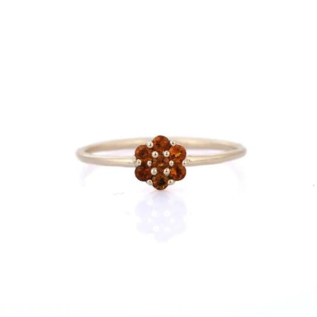 14K Gold Citrine Ring