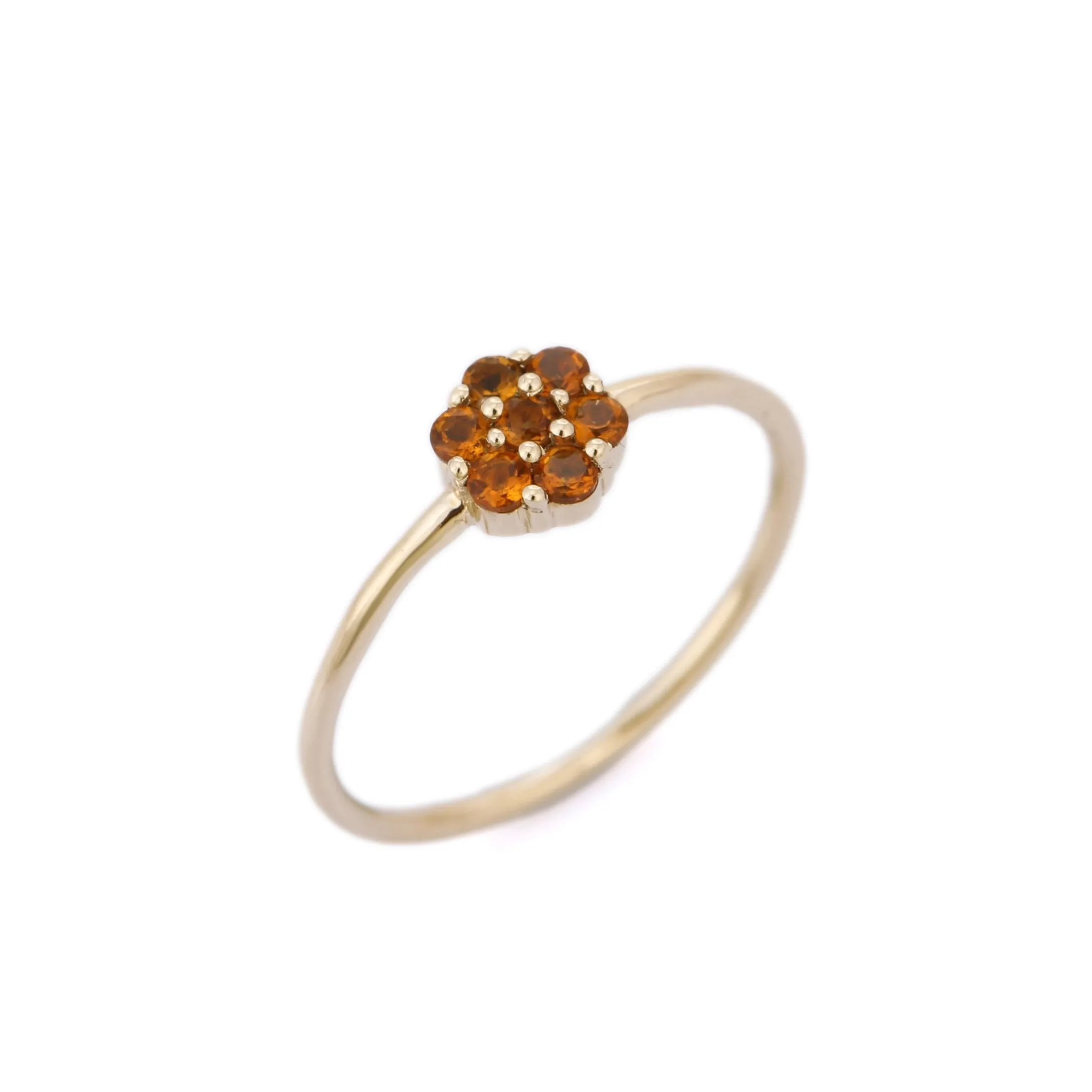 14K Gold Citrine Ring