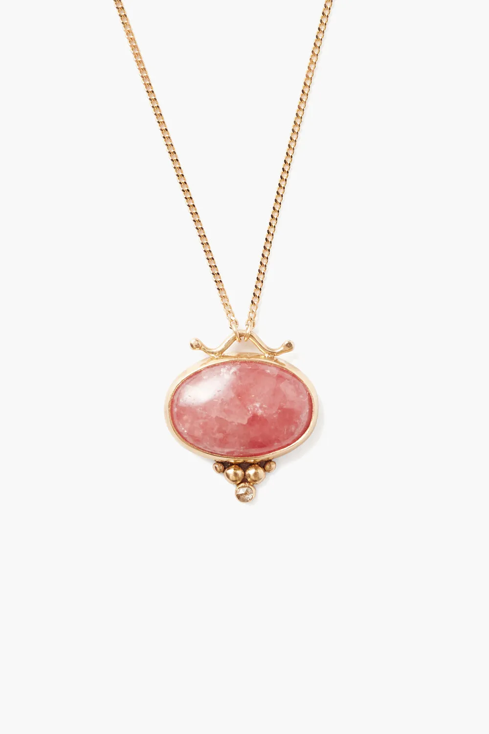 14k Rhodochrosite Nile Necklace