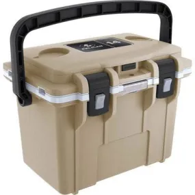 14QT Personal Cooler - Tan/White