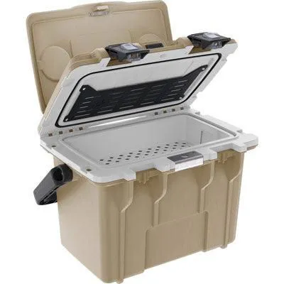 14QT Personal Cooler - Tan/White