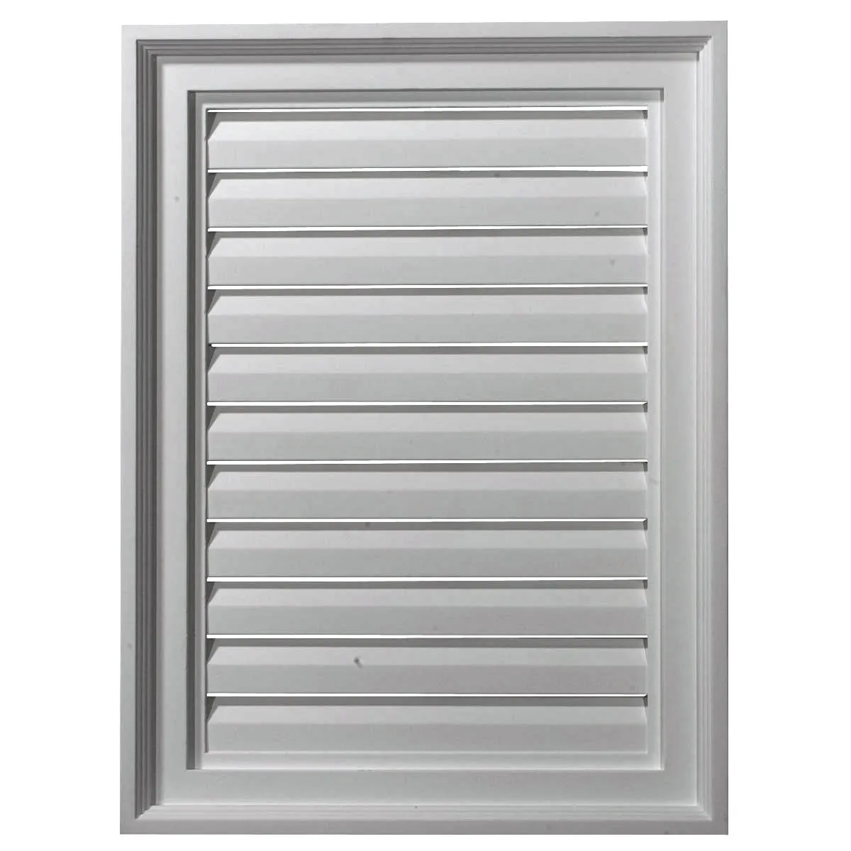 18'W x 17'H Rectangle Urethane Gable Vent Louver, Functional