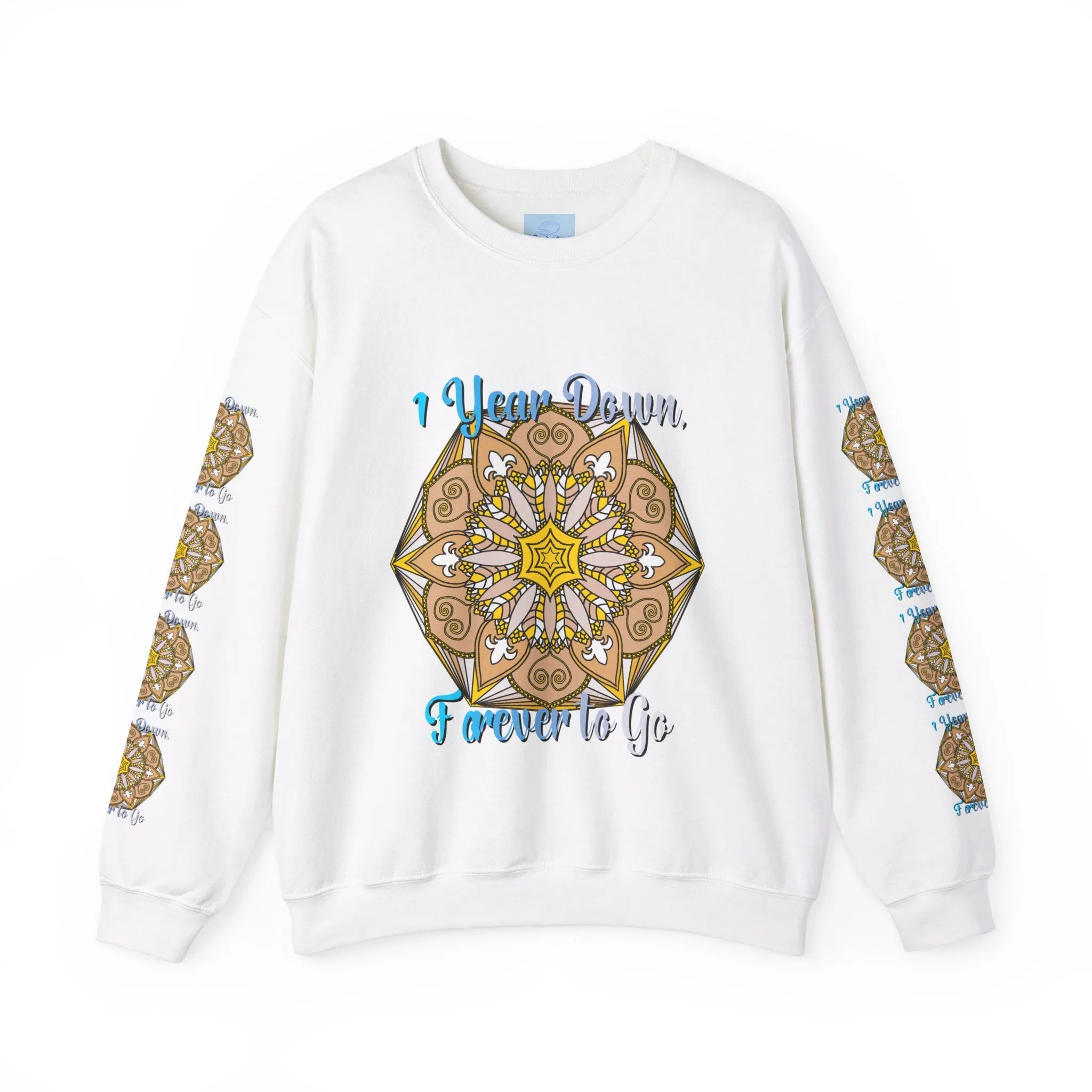 1st Year Wedding Anniversary Mandala Unisex Sweatshirt