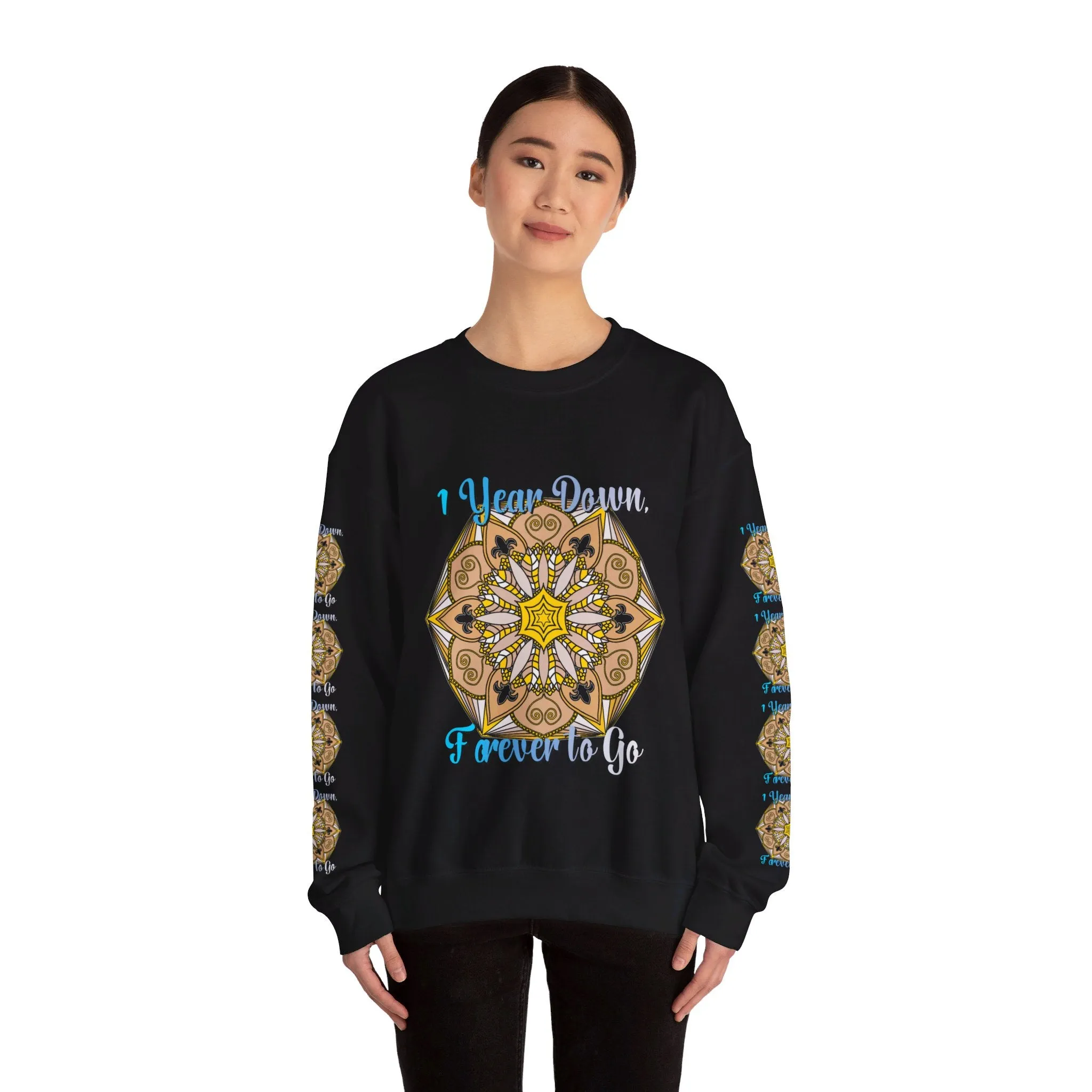 1st Year Wedding Anniversary Mandala Unisex Sweatshirt