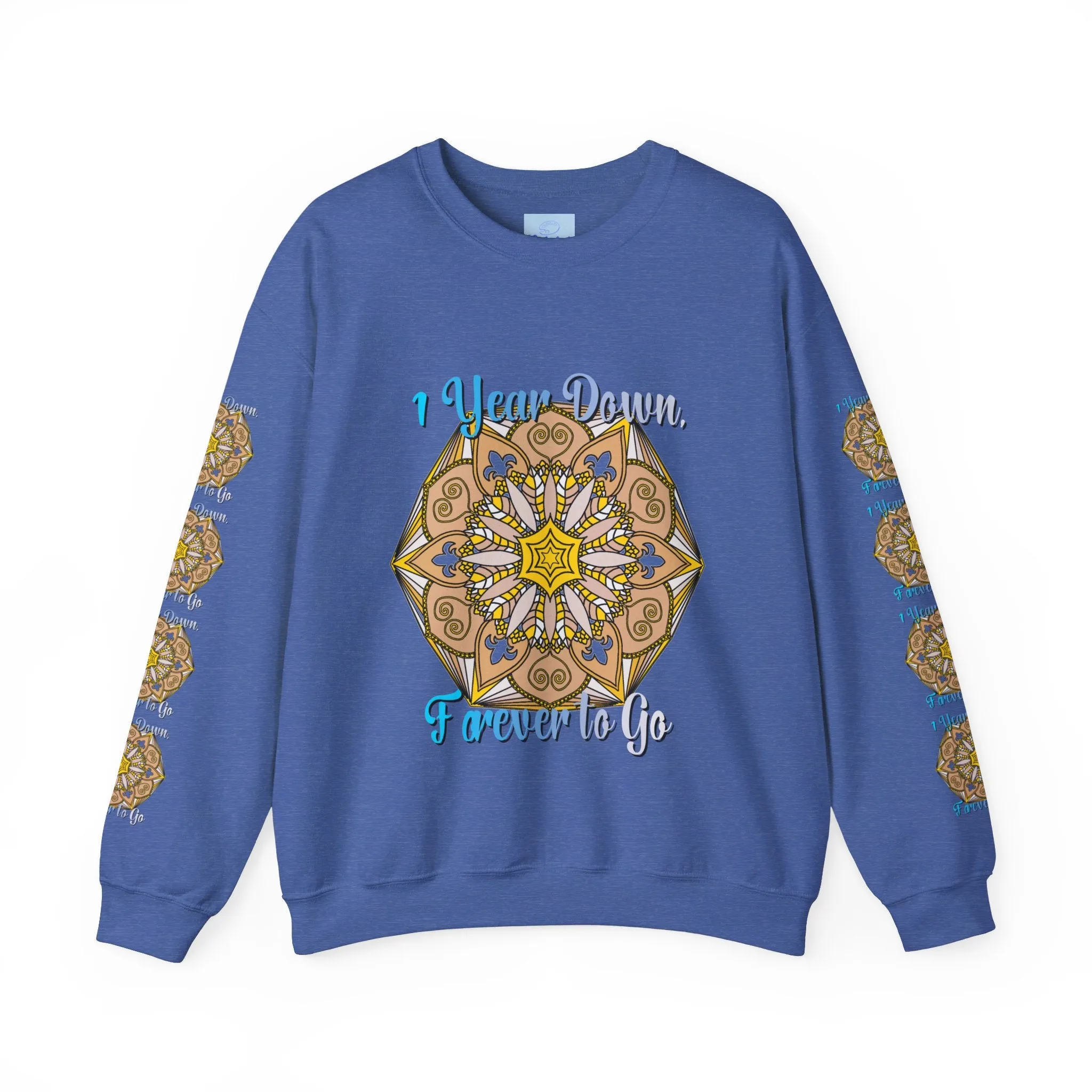 1st Year Wedding Anniversary Mandala Unisex Sweatshirt