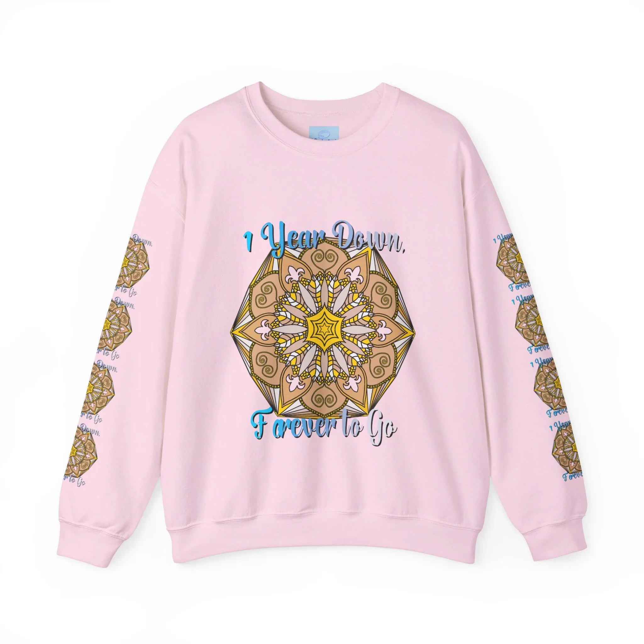 1st Year Wedding Anniversary Mandala Unisex Sweatshirt