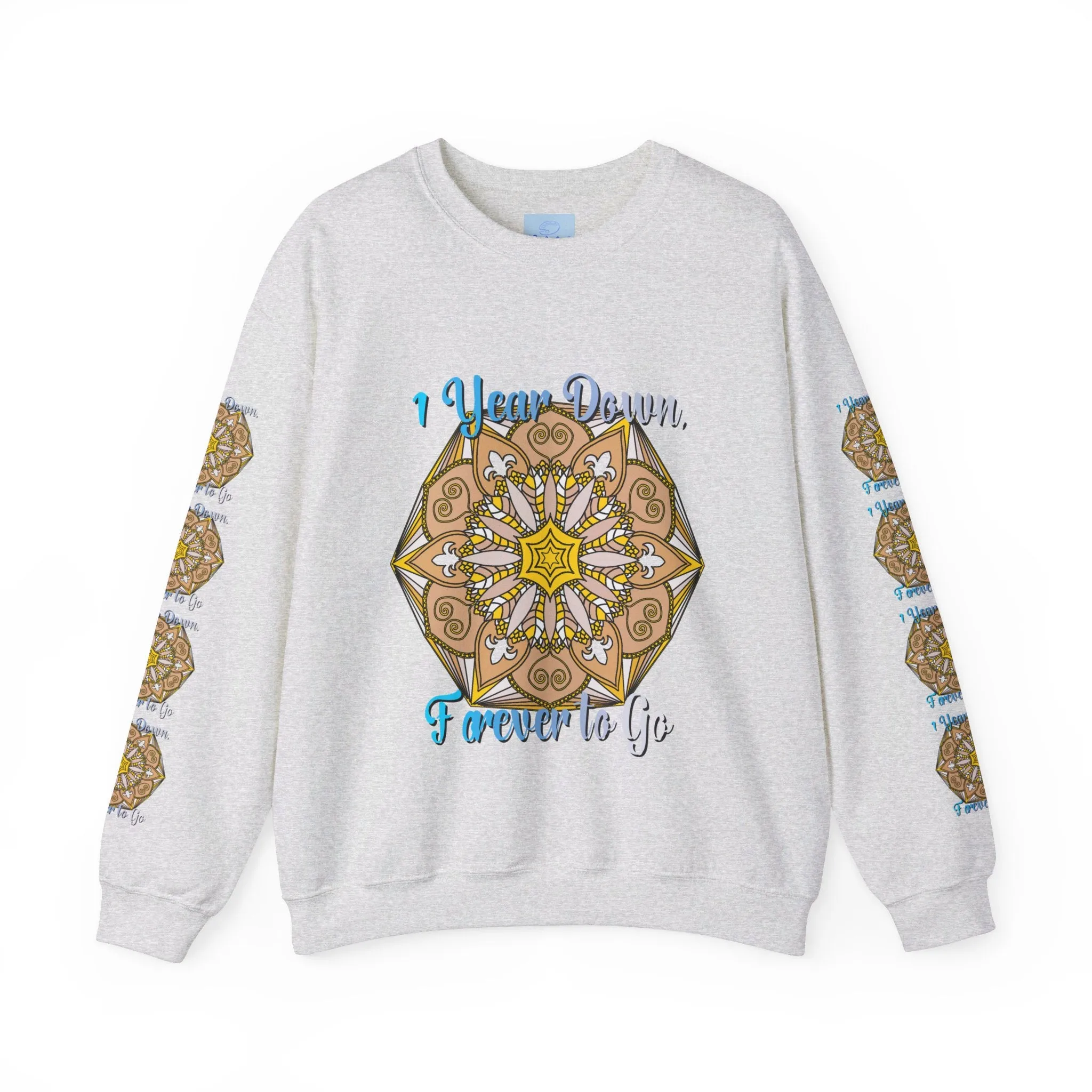 1st Year Wedding Anniversary Mandala Unisex Sweatshirt