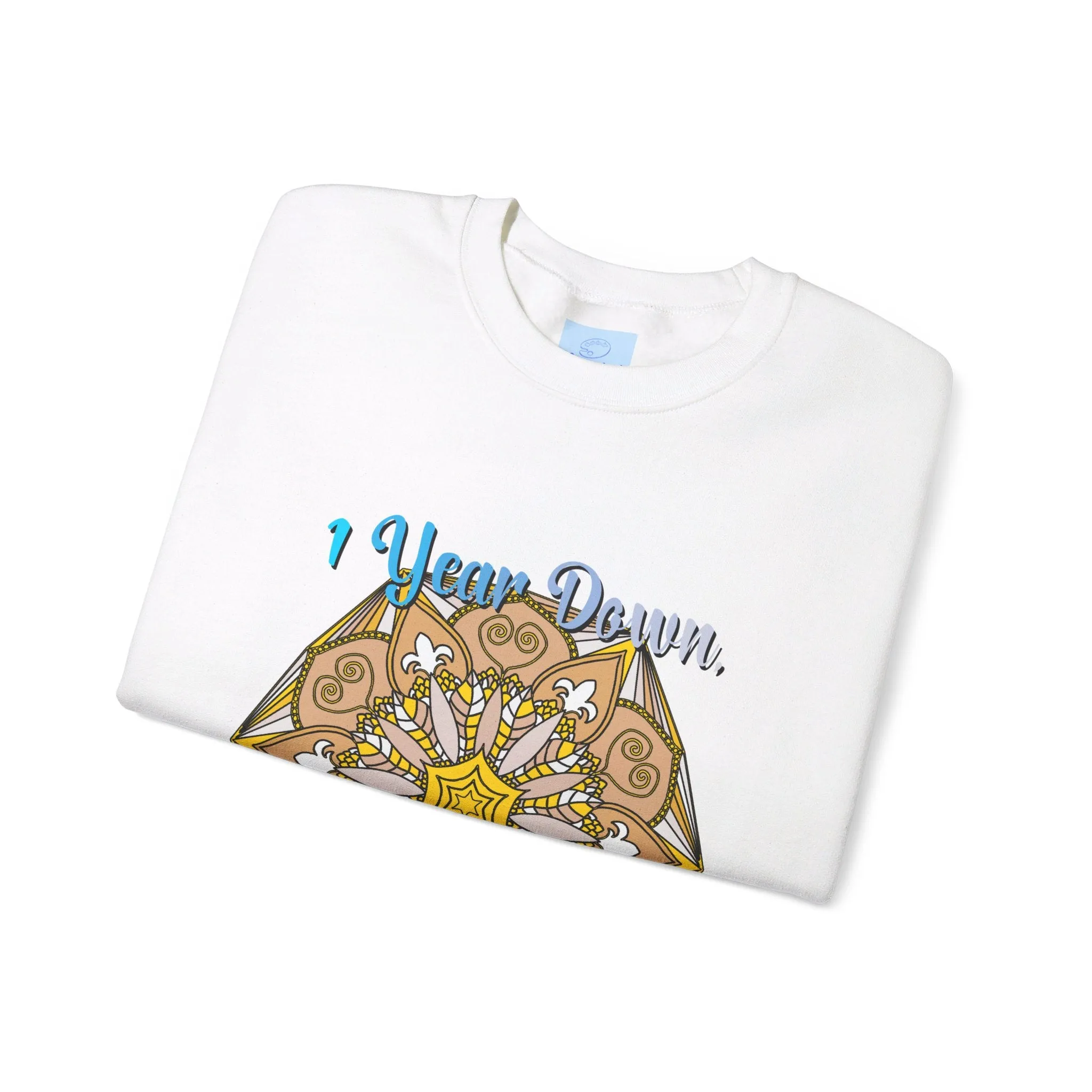 1st Year Wedding Anniversary Mandala Unisex Sweatshirt