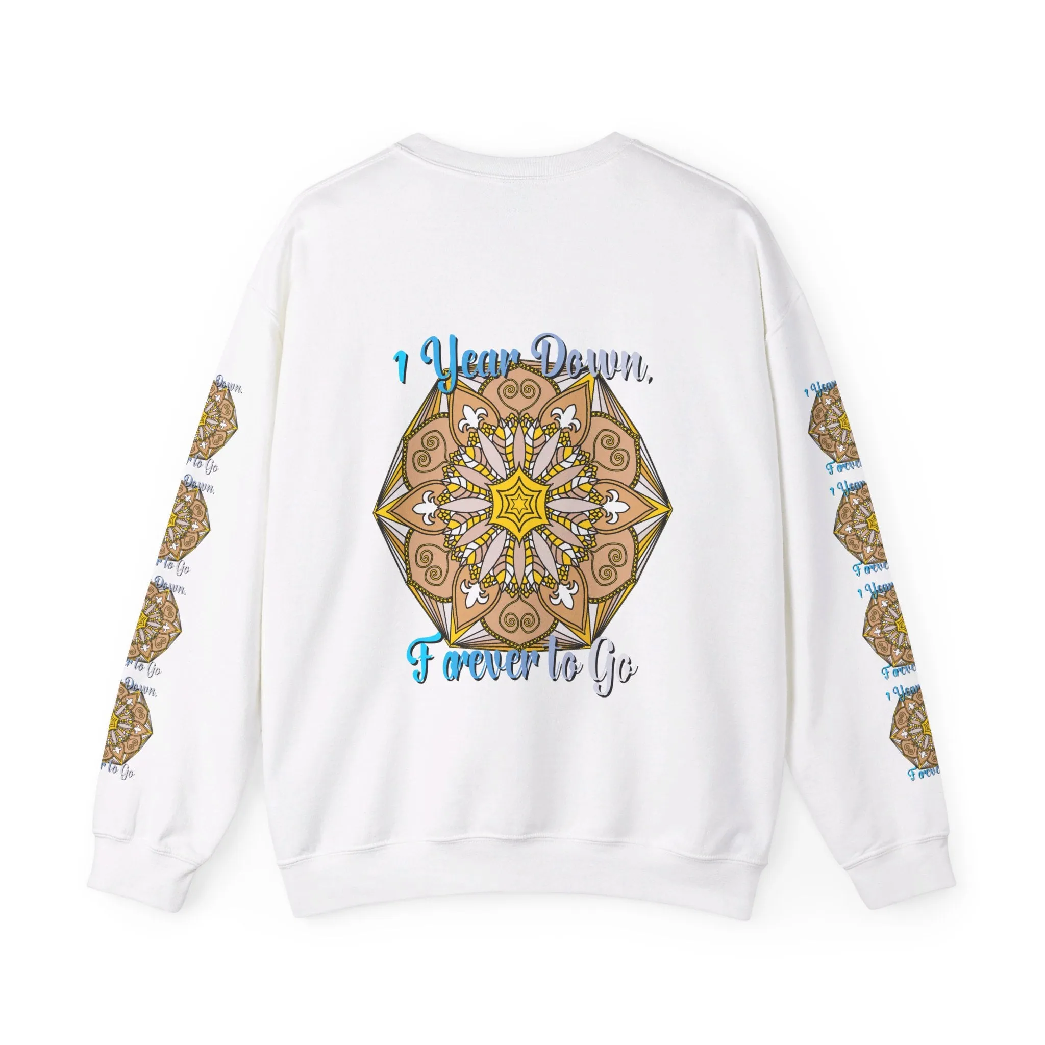 1st Year Wedding Anniversary Mandala Unisex Sweatshirt