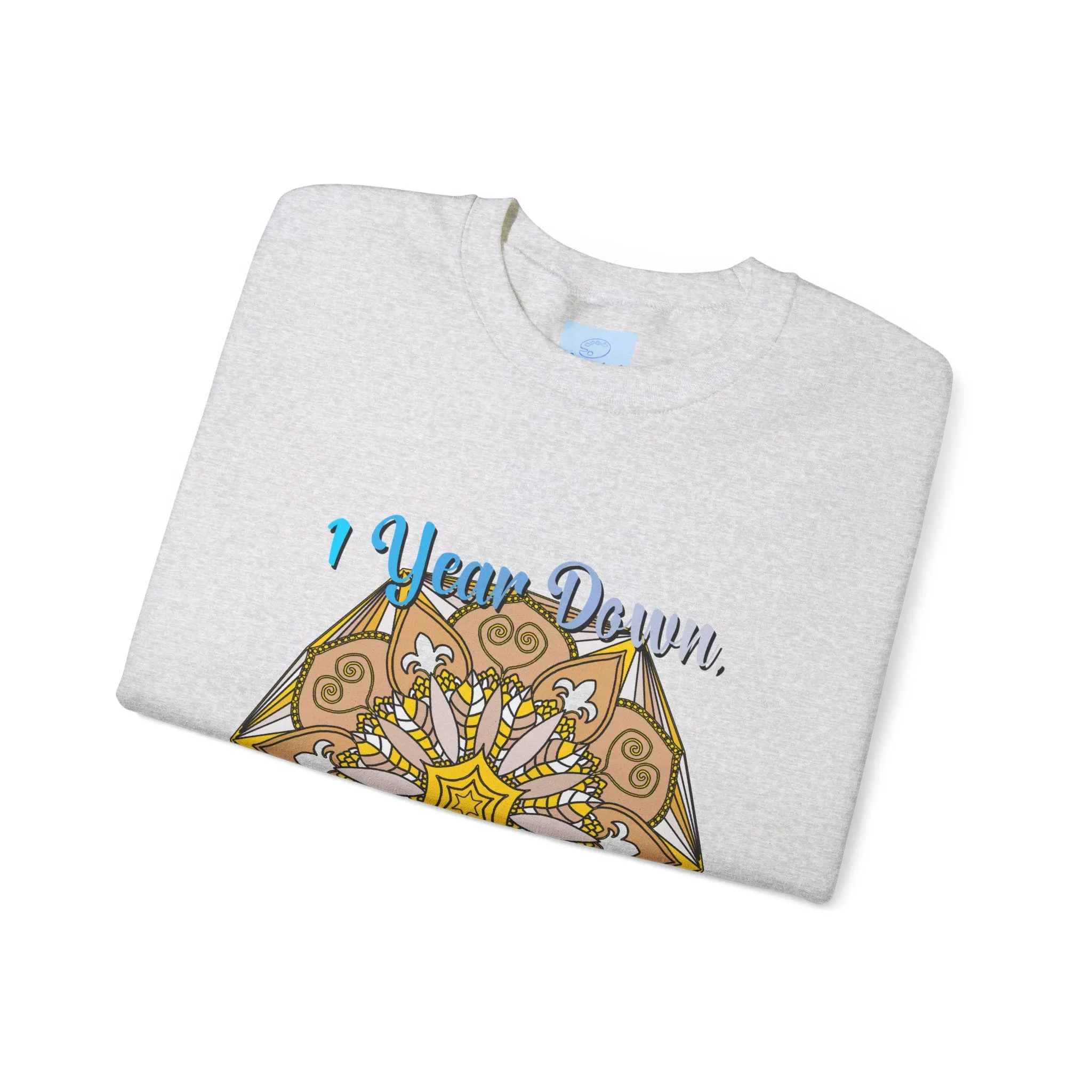 1st Year Wedding Anniversary Mandala Unisex Sweatshirt