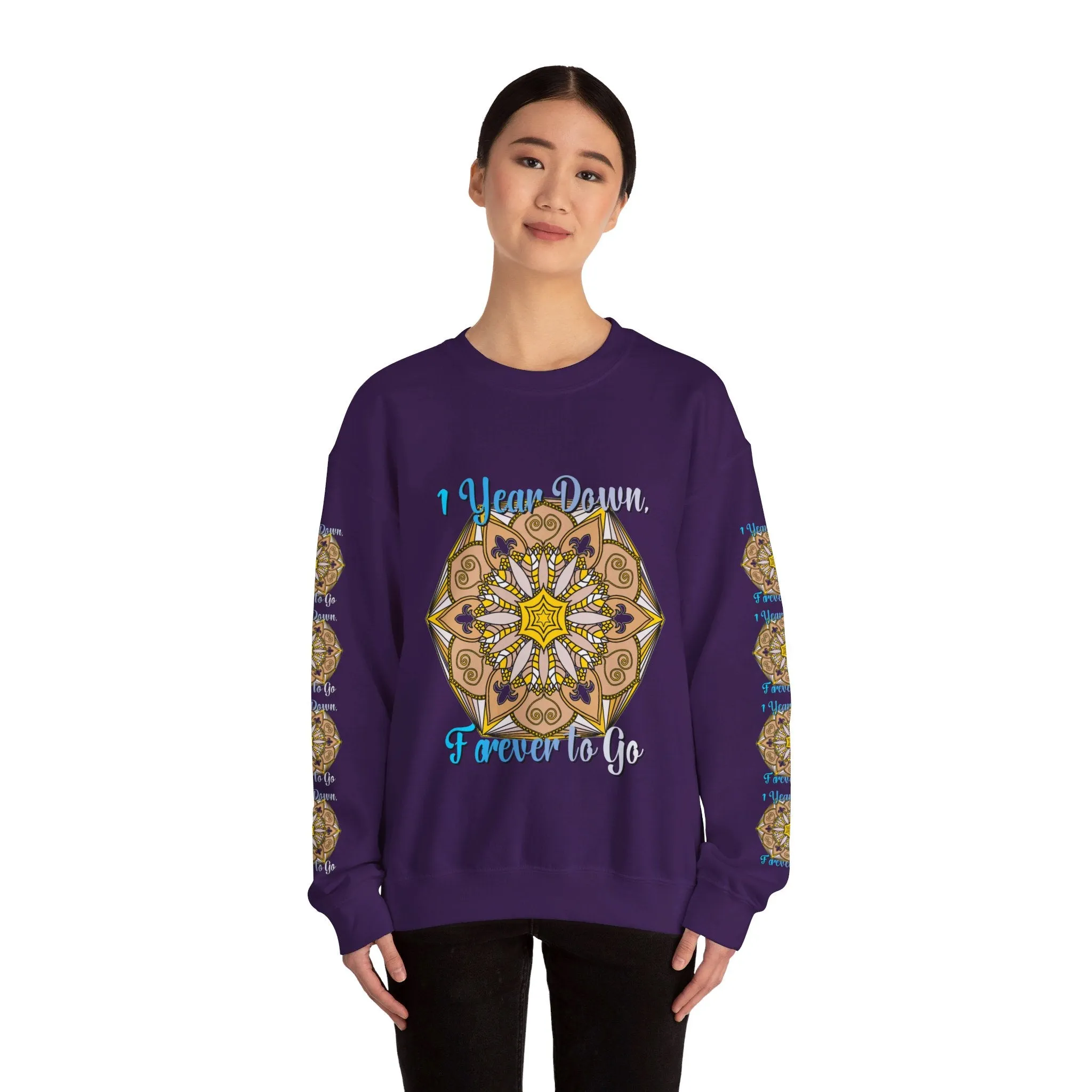 1st Year Wedding Anniversary Mandala Unisex Sweatshirt