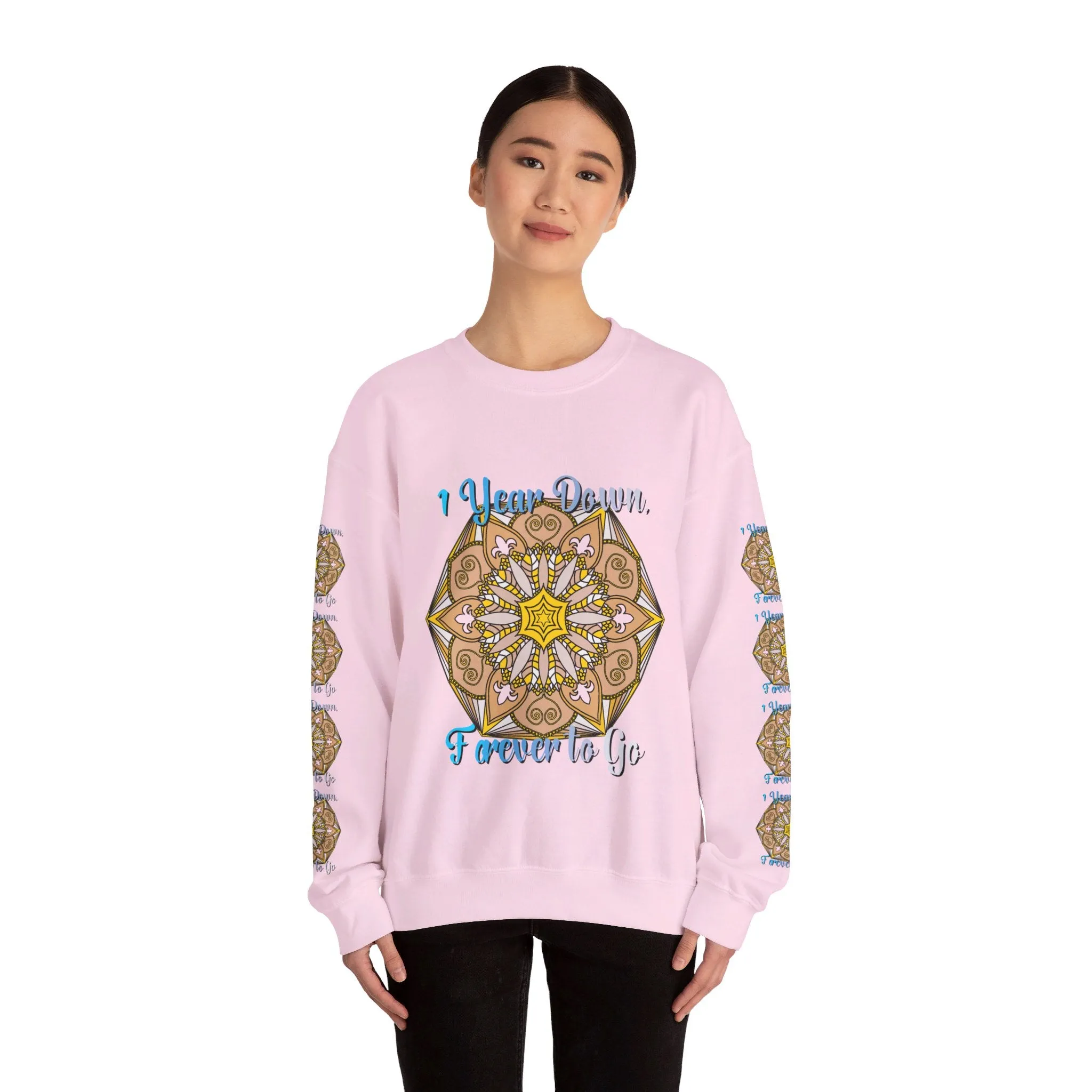 1st Year Wedding Anniversary Mandala Unisex Sweatshirt