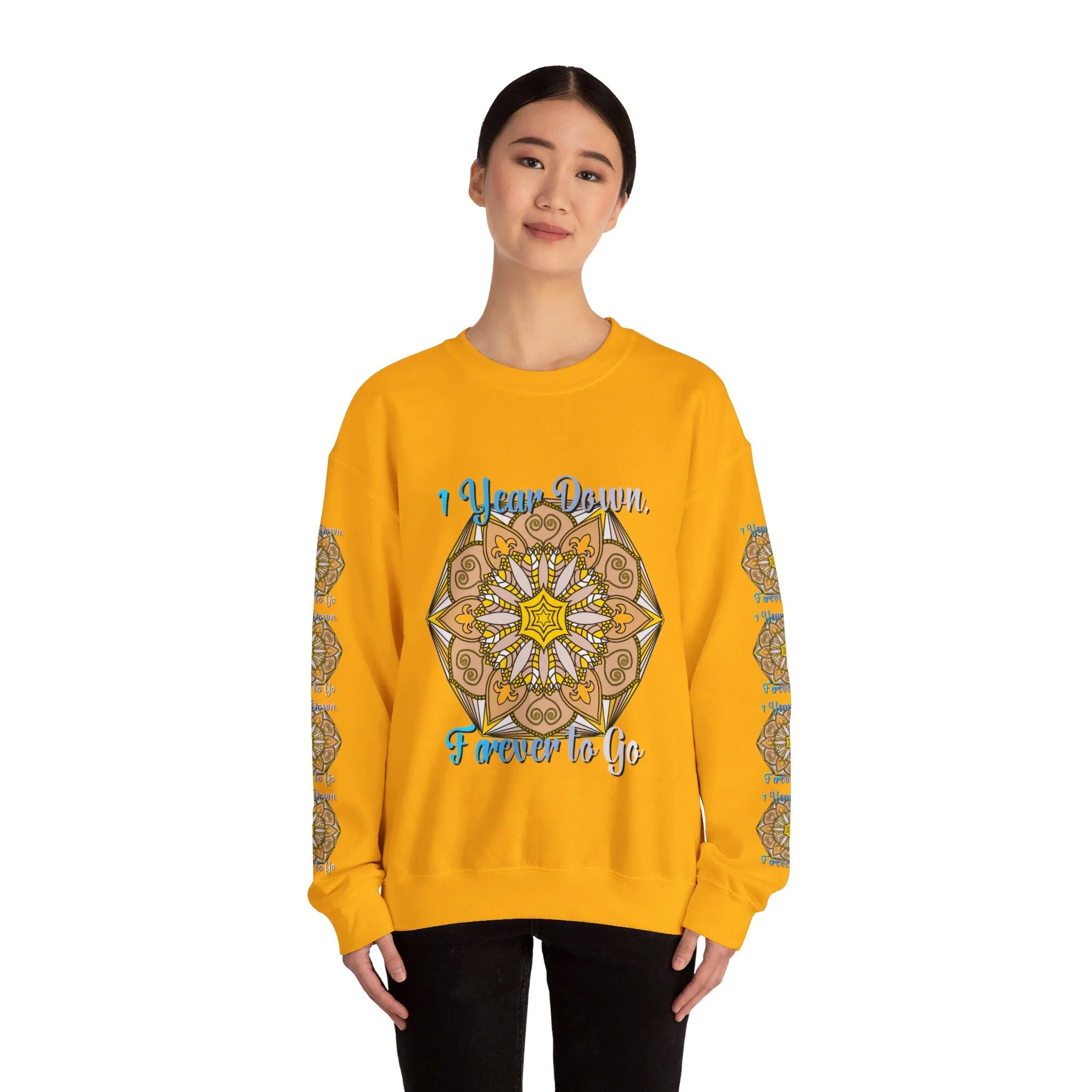 1st Year Wedding Anniversary Mandala Unisex Sweatshirt