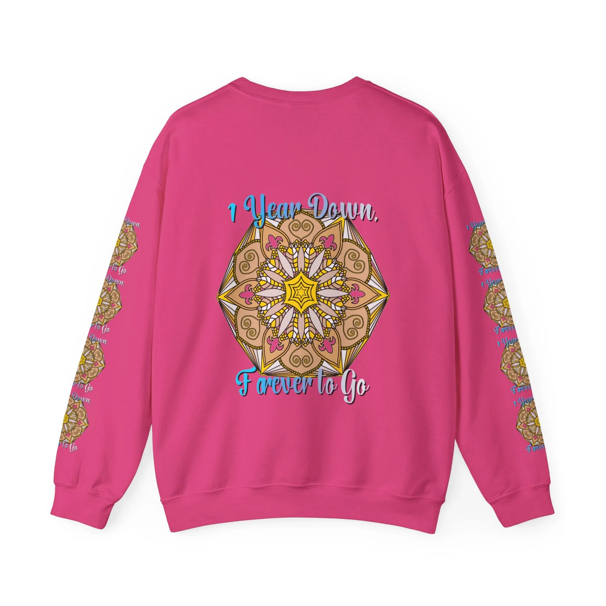 1st Year Wedding Anniversary Mandala Unisex Sweatshirt