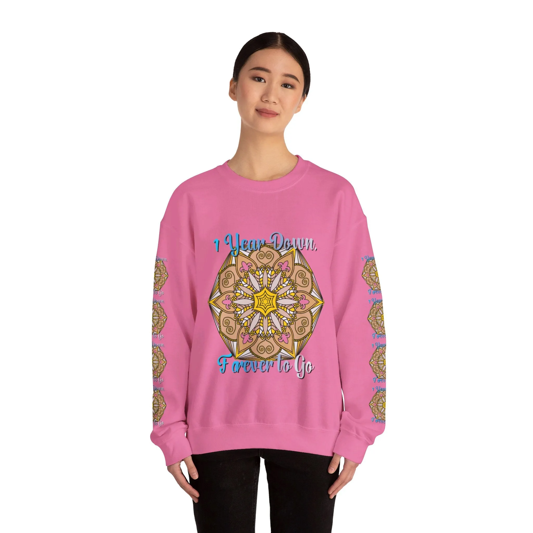 1st Year Wedding Anniversary Mandala Unisex Sweatshirt