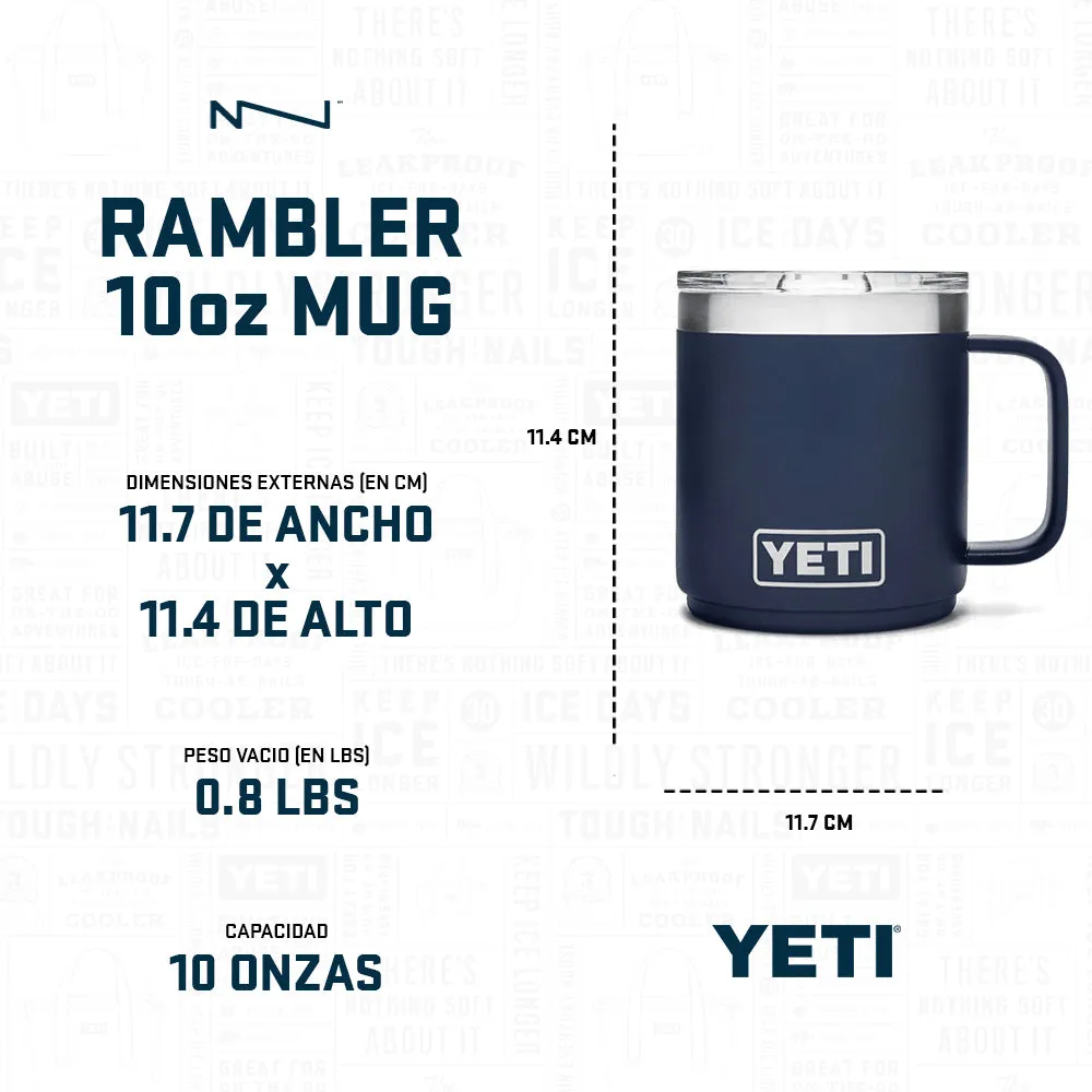 21071500576 TAZA RAMBLER 10oz STACKABLE MUG TAPA MAGNETICA BLANCO MARCA YETI