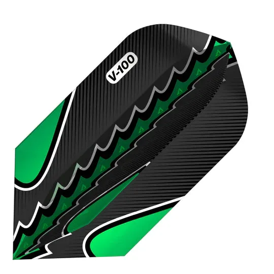 30-1803 V-100 Flux Flights Slim Black / Green