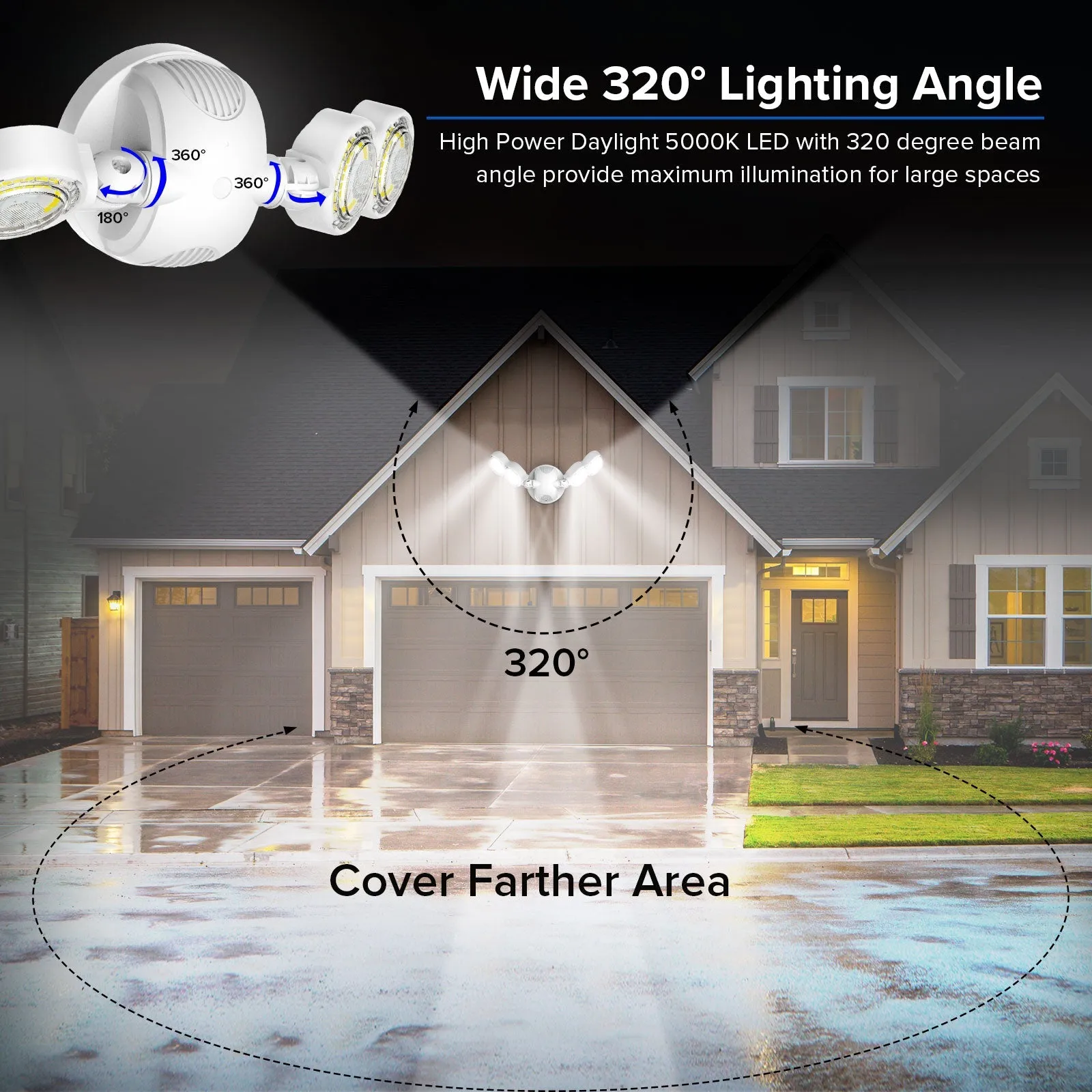 30W LED Security Light (Dusk to Dawn) (2-pack)(US ONLY)