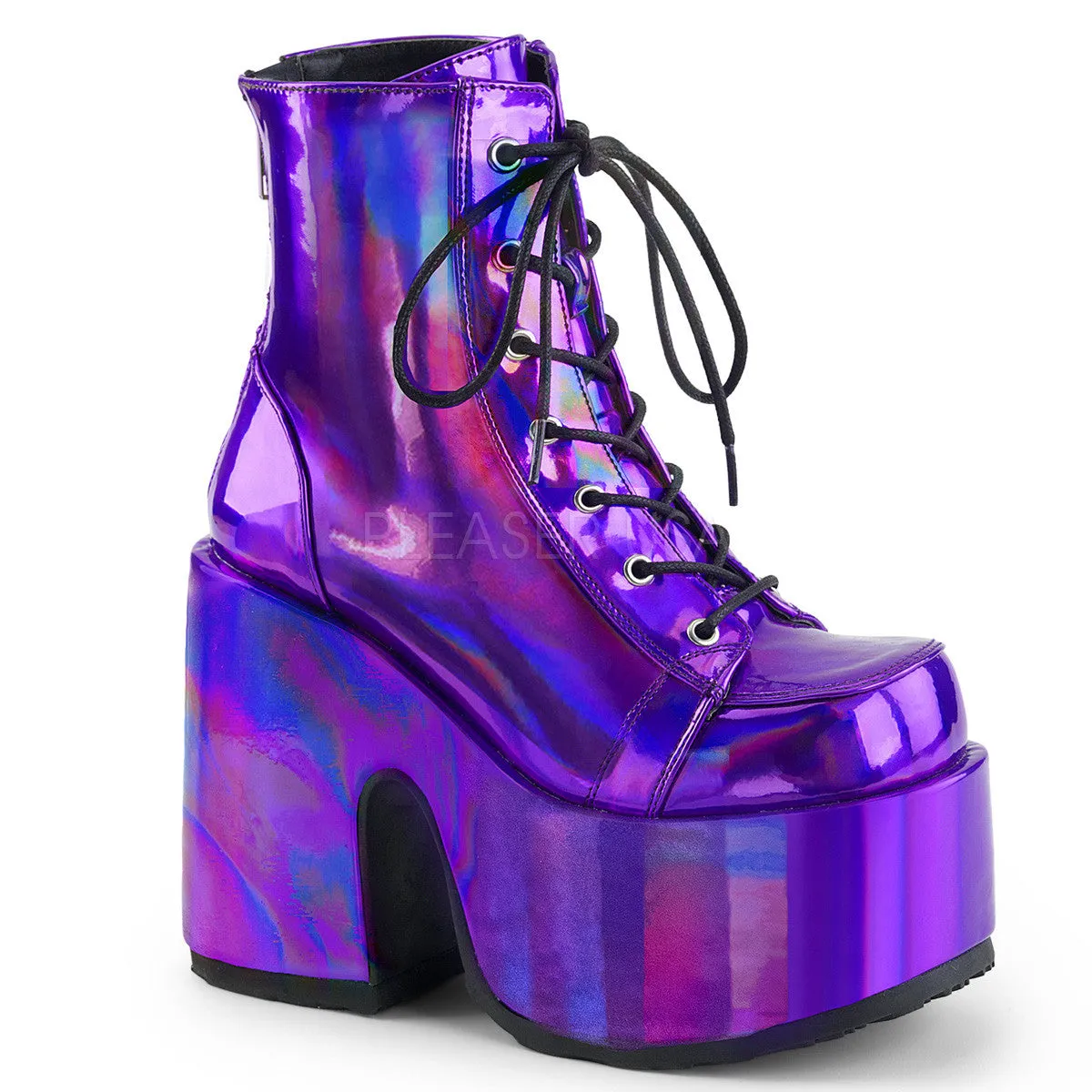 5 Inch Heel CAMEL-203 Purple Hologram