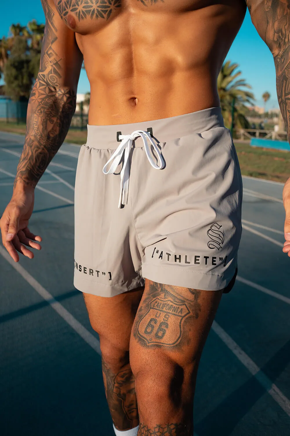 5" Viper Code Shorts - Grey