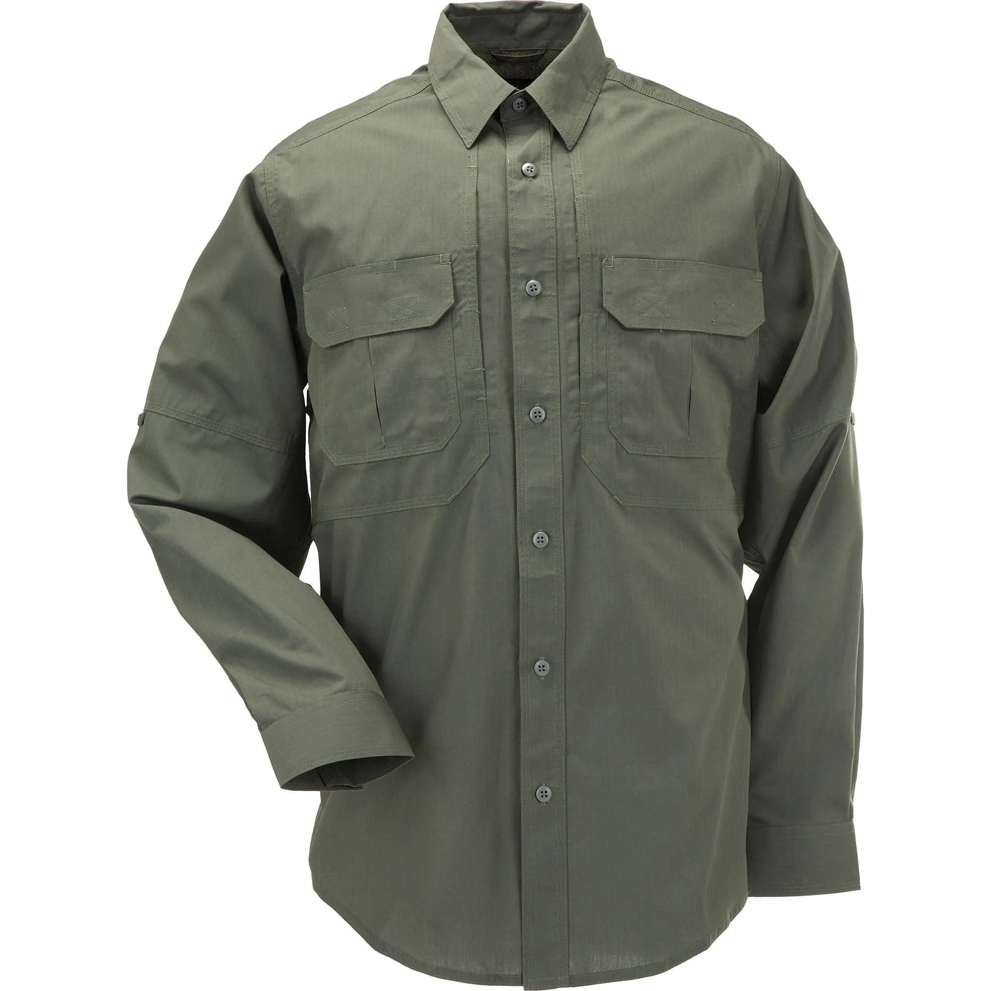 72175-190 CAMISA TACLITE PRO MANGA LARGA VERDE MARCA 5.11 TACTICAL