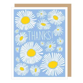 Abstract Daisies Thank You Card (single or boxed)