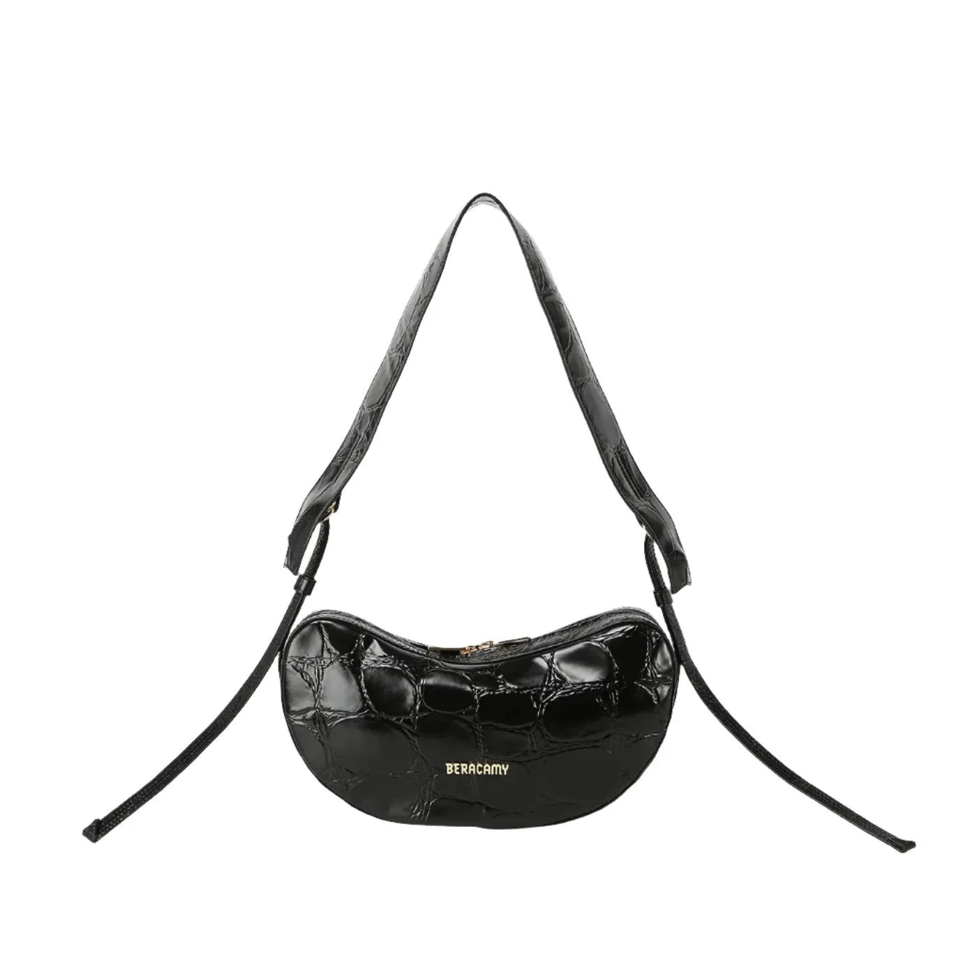 ACAJU CASHEW Sac à Bandoulière - Noir Embossé