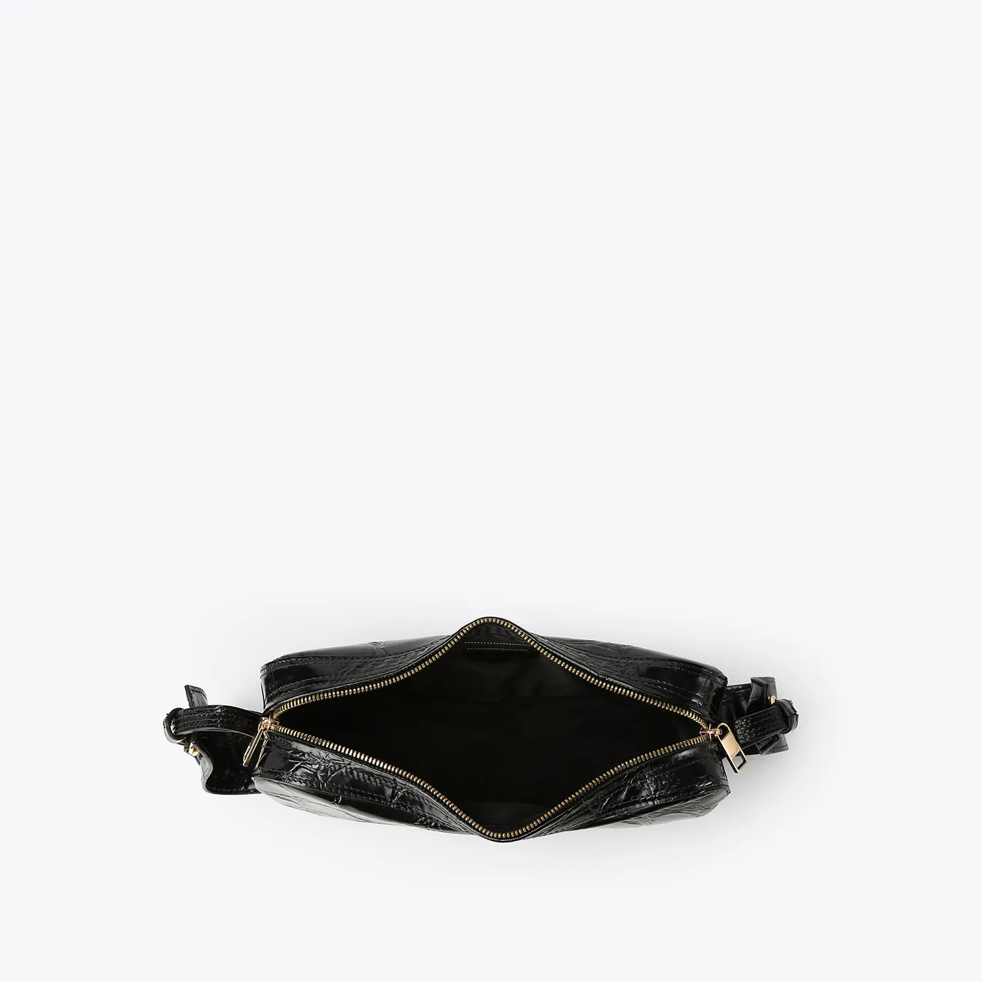 ACAJU CASHEW Sac à Bandoulière - Noir Embossé