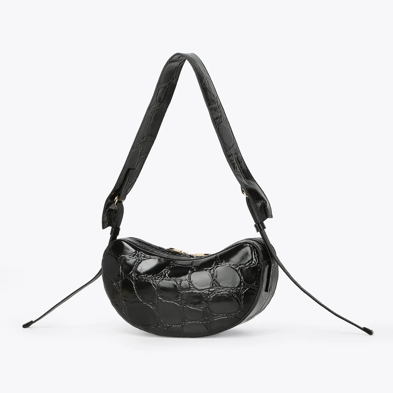 ACAJU CASHEW Sac à Bandoulière - Noir Embossé