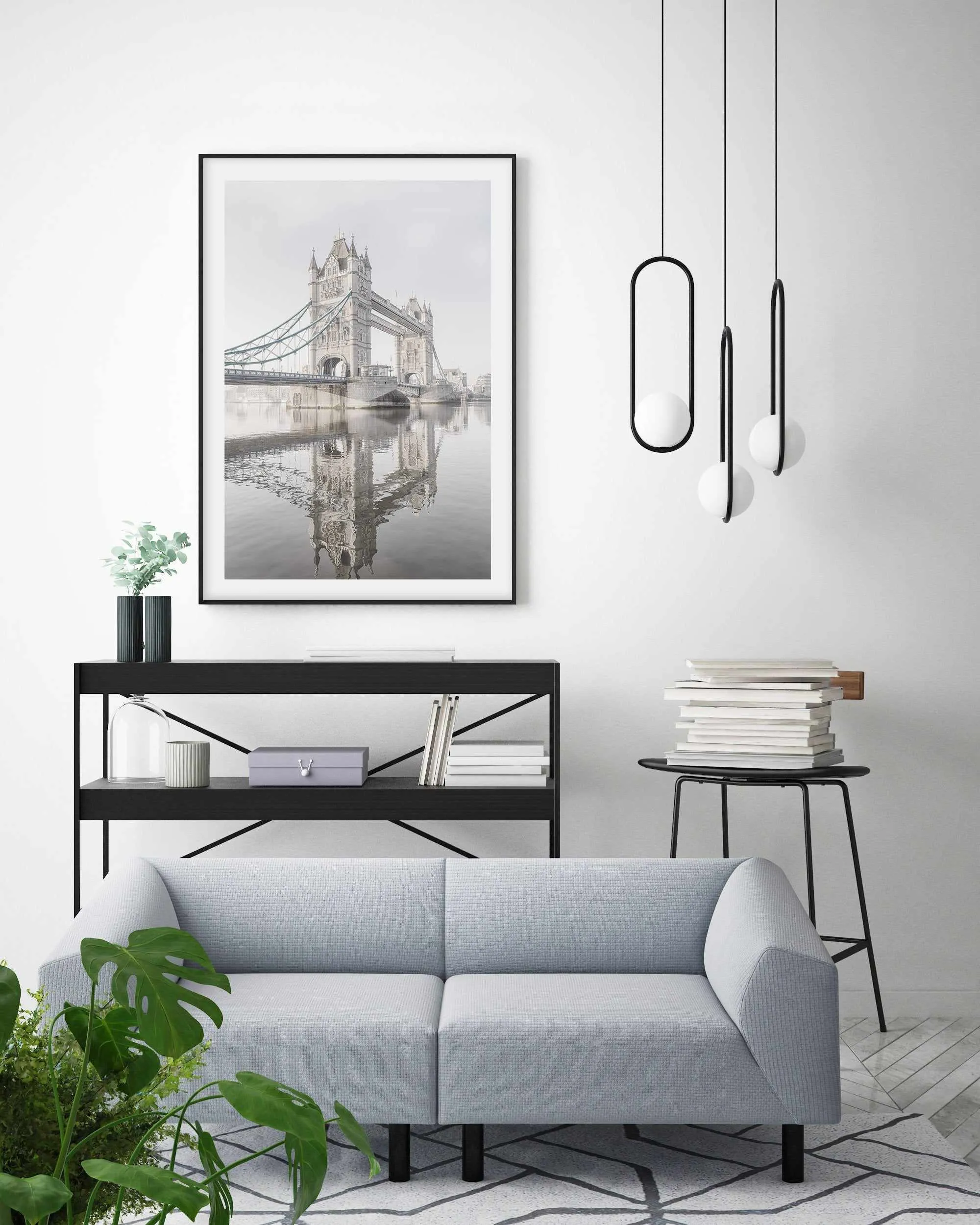 Across the Thames, London Art Print