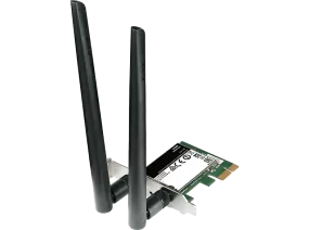 Adaptador Wi-Fi - D-Link DWA-582, WiFi AC1200 PCI-Express, Antenas Alta Ganancia, Compatible Windows, Linux, Negro