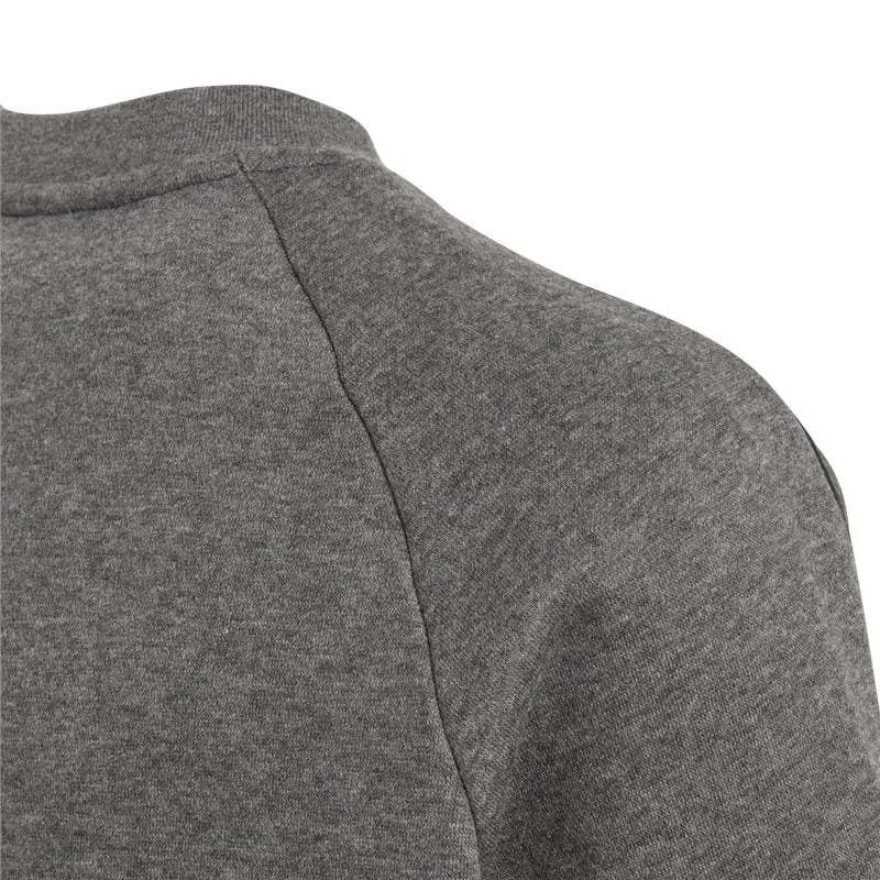 adidas Core 18 Sweat Top - Youth - Dark Grey Heather/Black