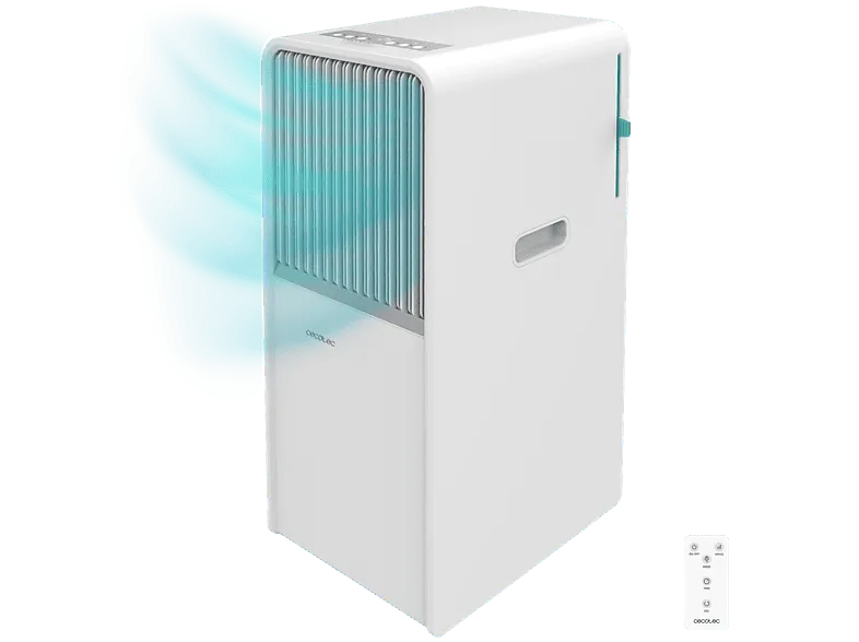 Aire acondicionado portátil - Cecotec ForceClima 12650 Style Heating, 3000 fg/h, 28 m², 5 modos, Deshumidificador, Bomba de calor, Mando, White