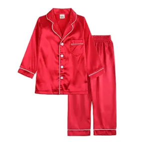 Alaska Satin Style Pyjamas 99 - Crimson