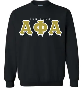 Alpha Ice Applique Crewneck