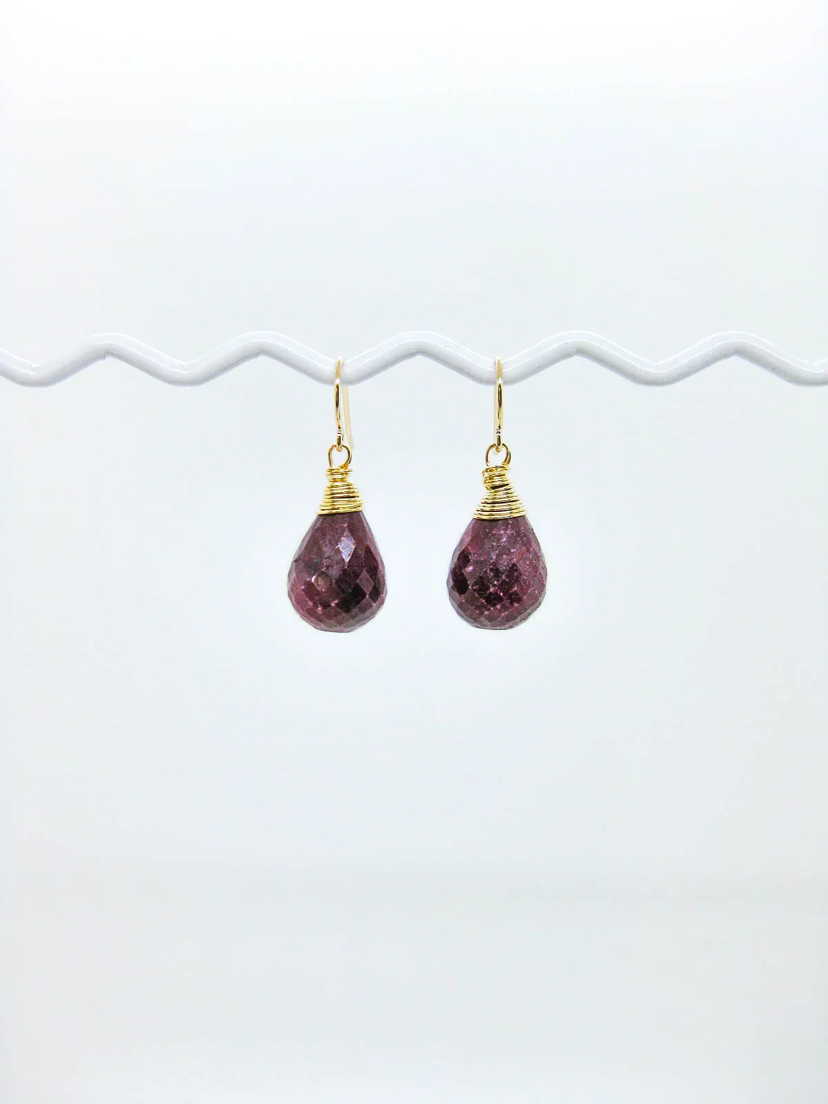 Amar: Ruby Earrings - e740