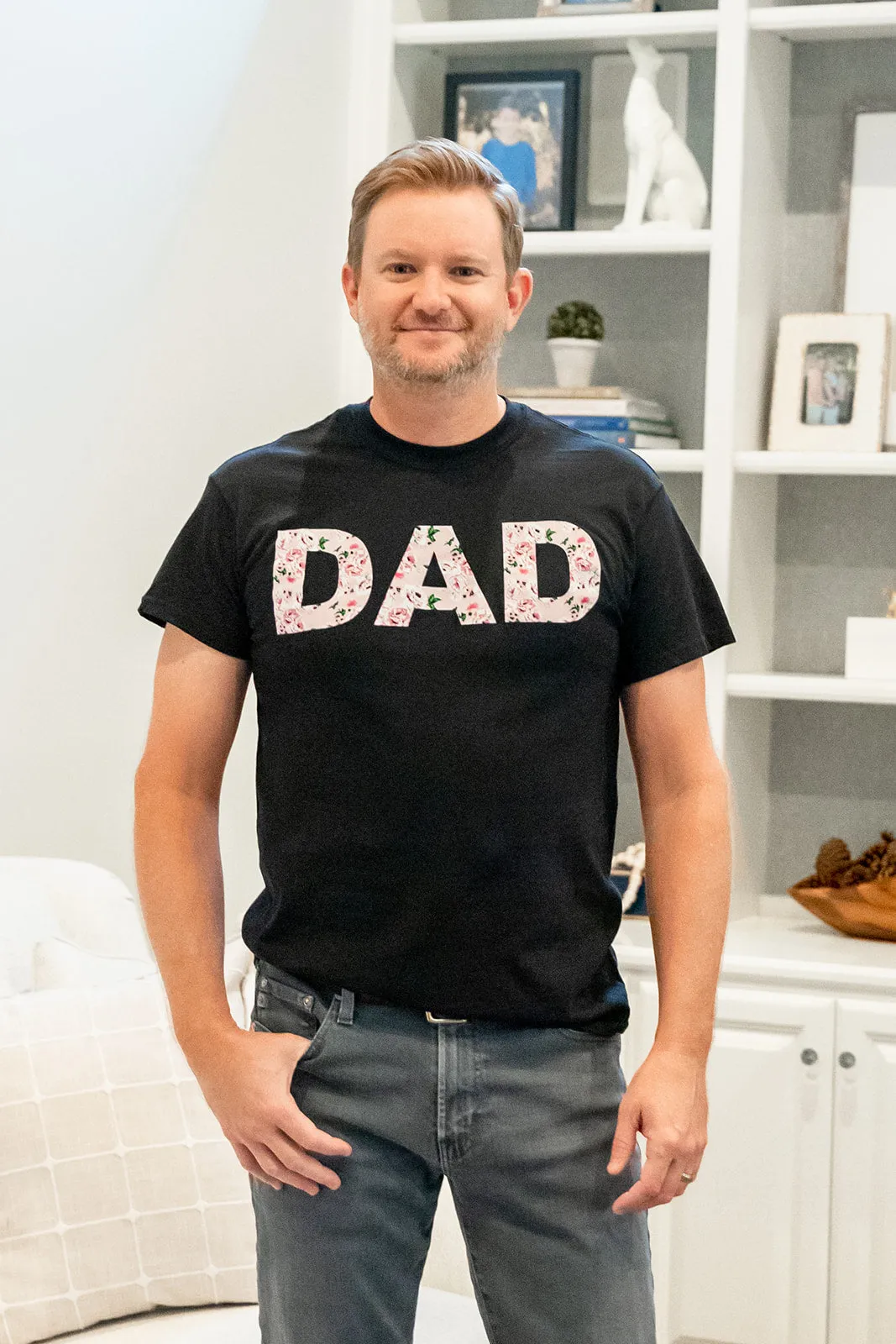 Amelia Robe & Swaddle & Dad T Shirt