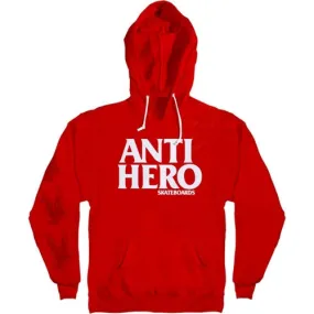 Anti-Hero Black Hero Pullover Men's Sweatshirt - Red/White