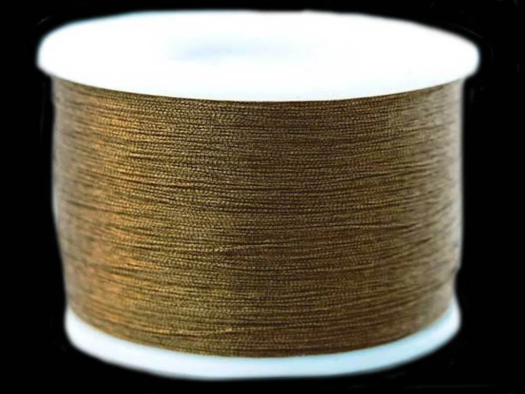 Antique Brown 3 Ply Twisted Zari Threads