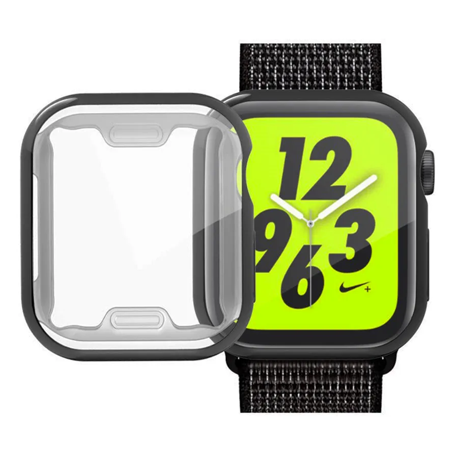 Apple Watch (38mm) Fleksibelt Plastik Cover Sort