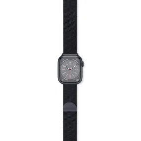 Apple Watch (42/44/SE/45/49mm) Epico Milanese Rustfri Stål Rem - Midnight