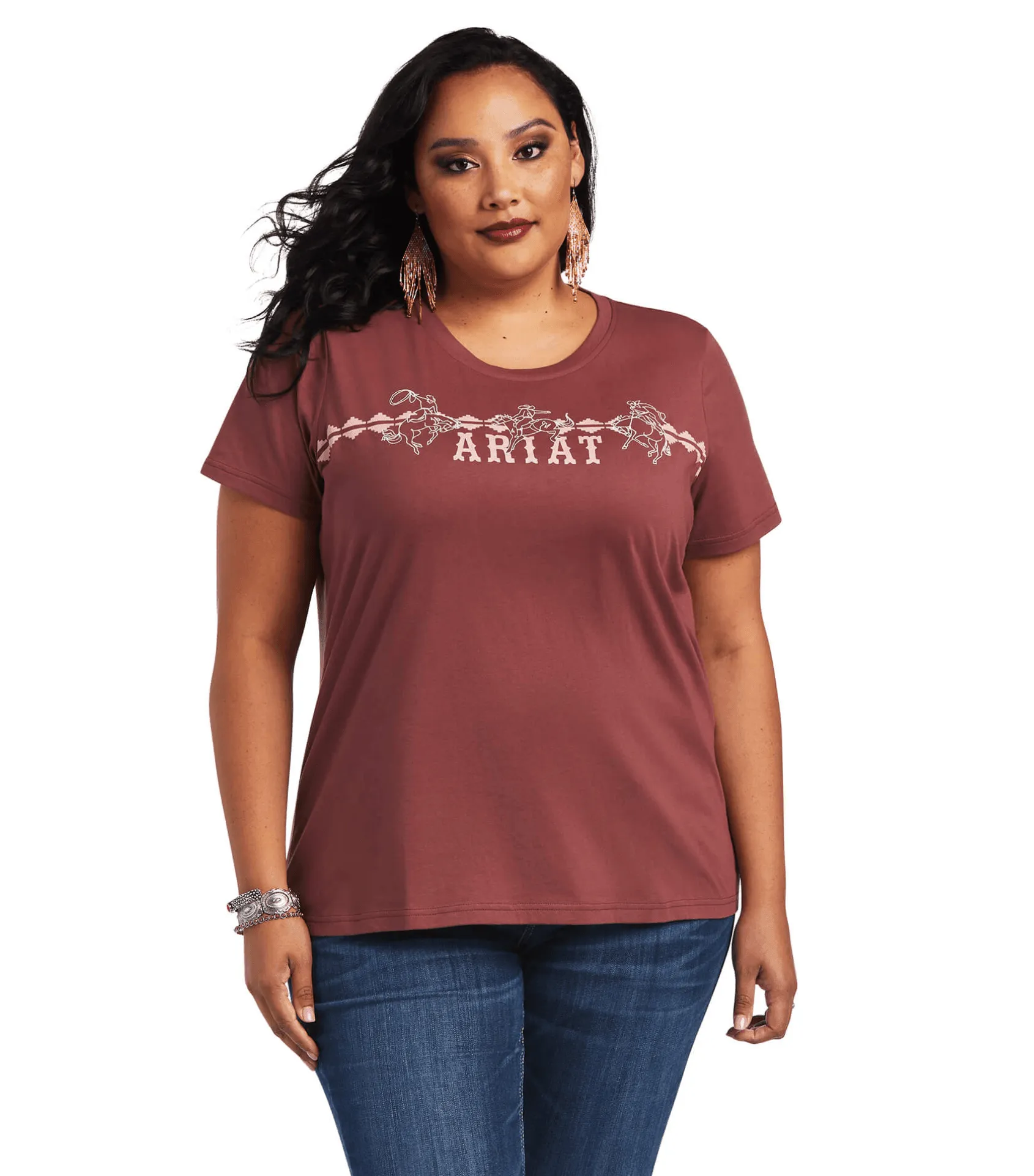 Ariat Women's REAL Bucking Bronc Tee 10040623