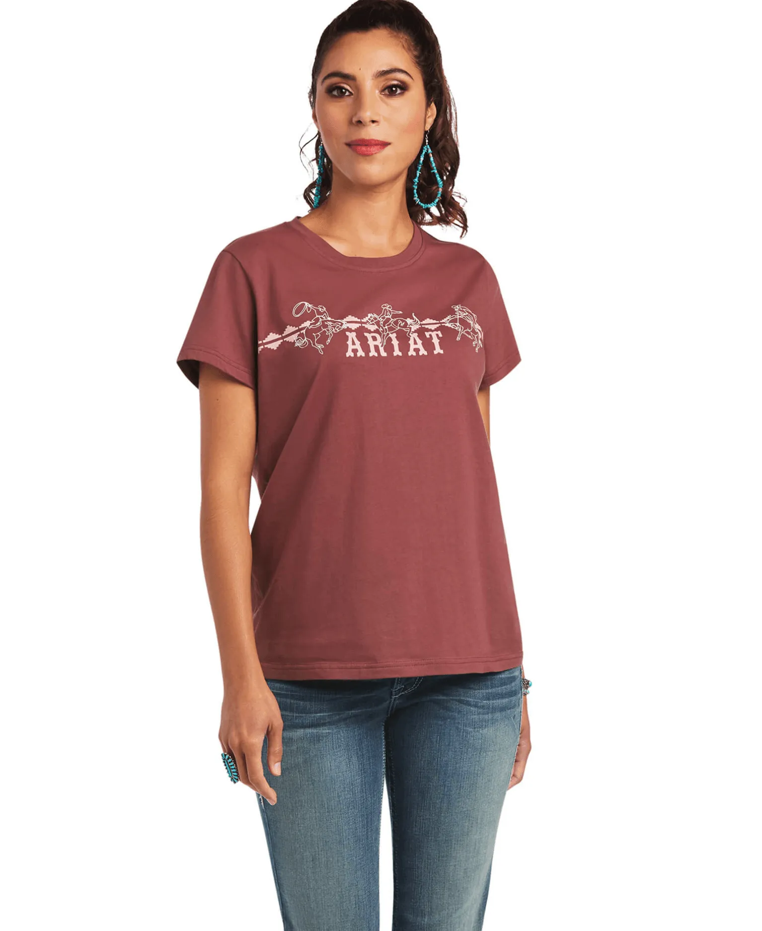 Ariat Women's REAL Bucking Bronc Tee 10040623