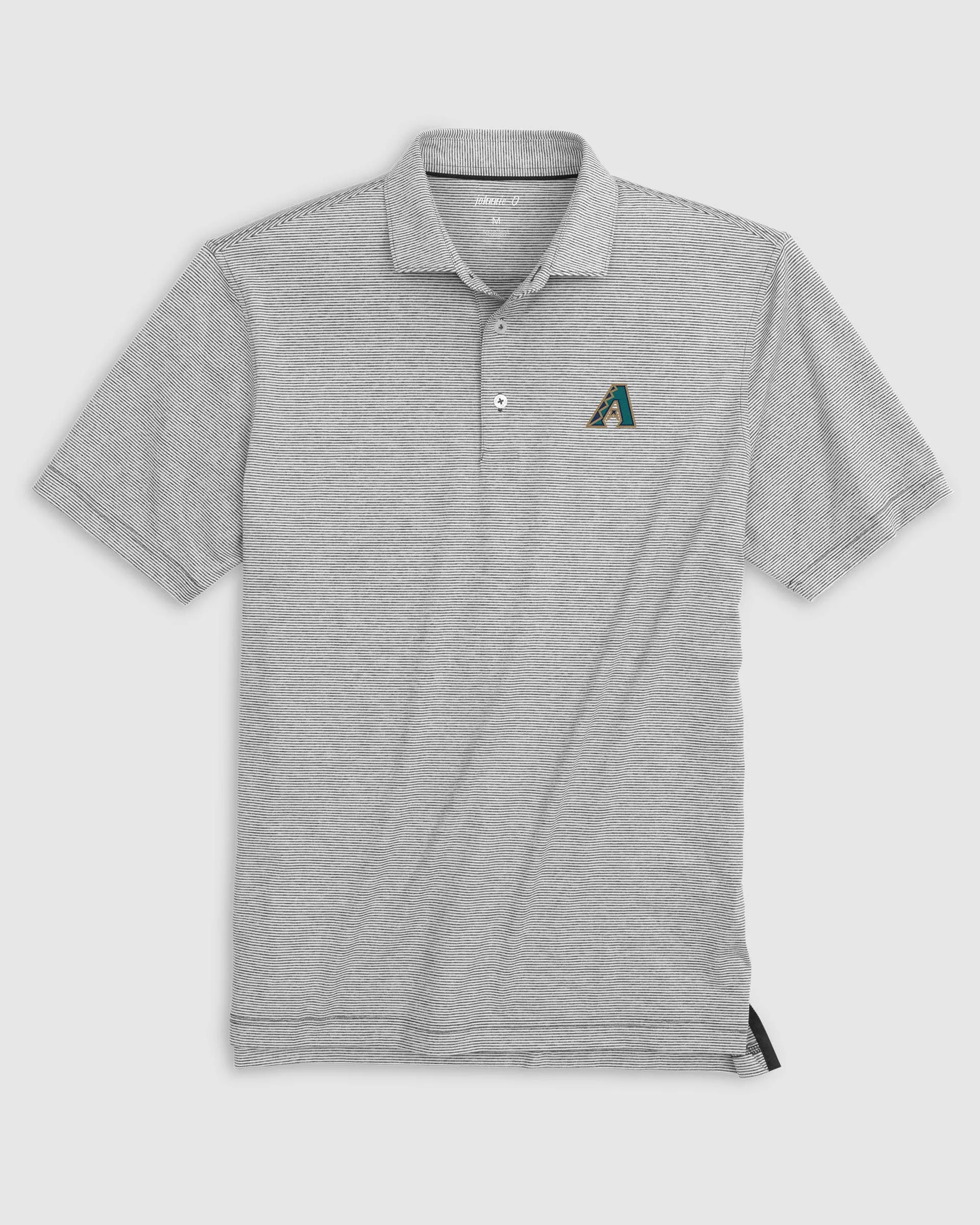 Arizona Diamondbacks Lyndonn Striped Jersey Performance Polo - Cooperstown Logo