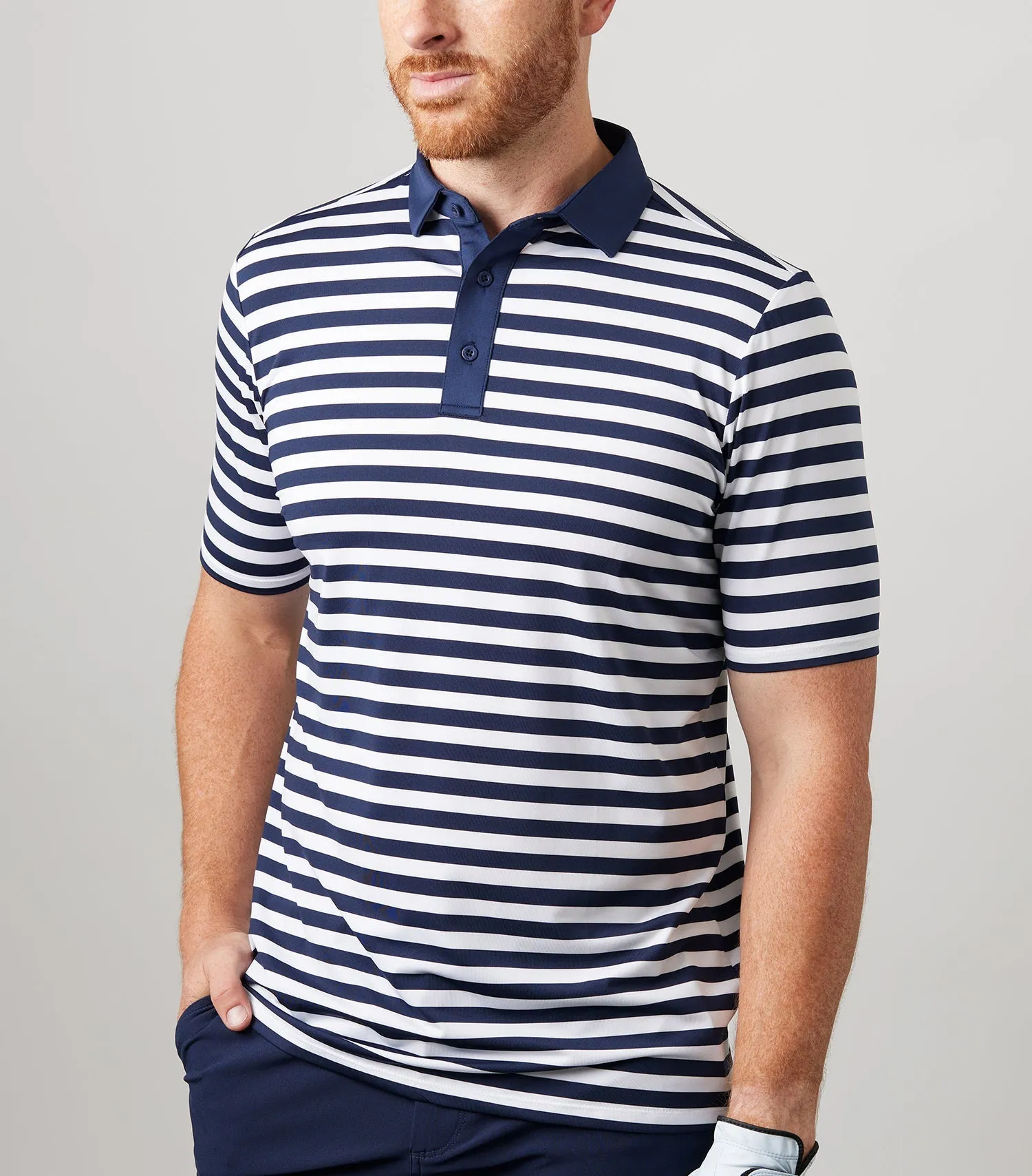 ASHER Sailor Stripe Polo