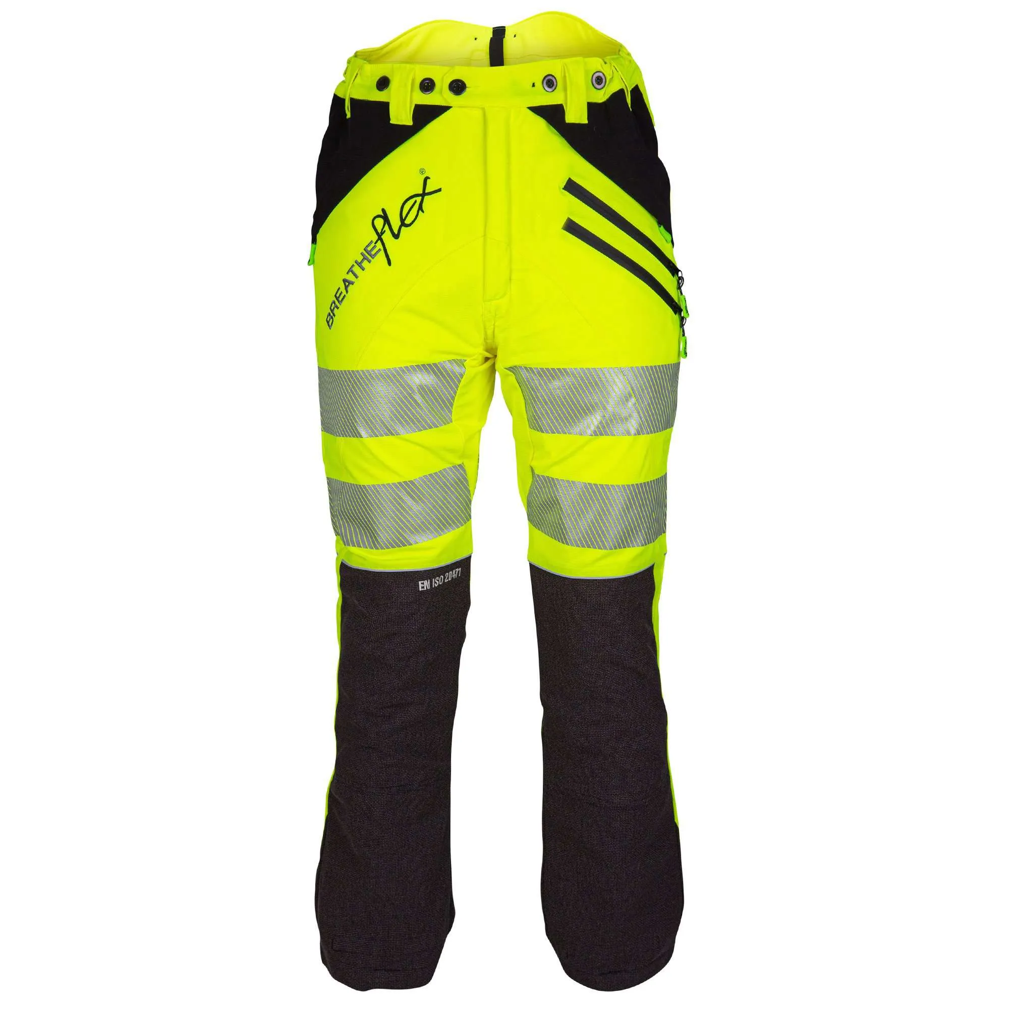 ATHV4050 Breatheflex Chainsaw Pants Design C Class 1  - Hi-Viz Yellow/Kevlar